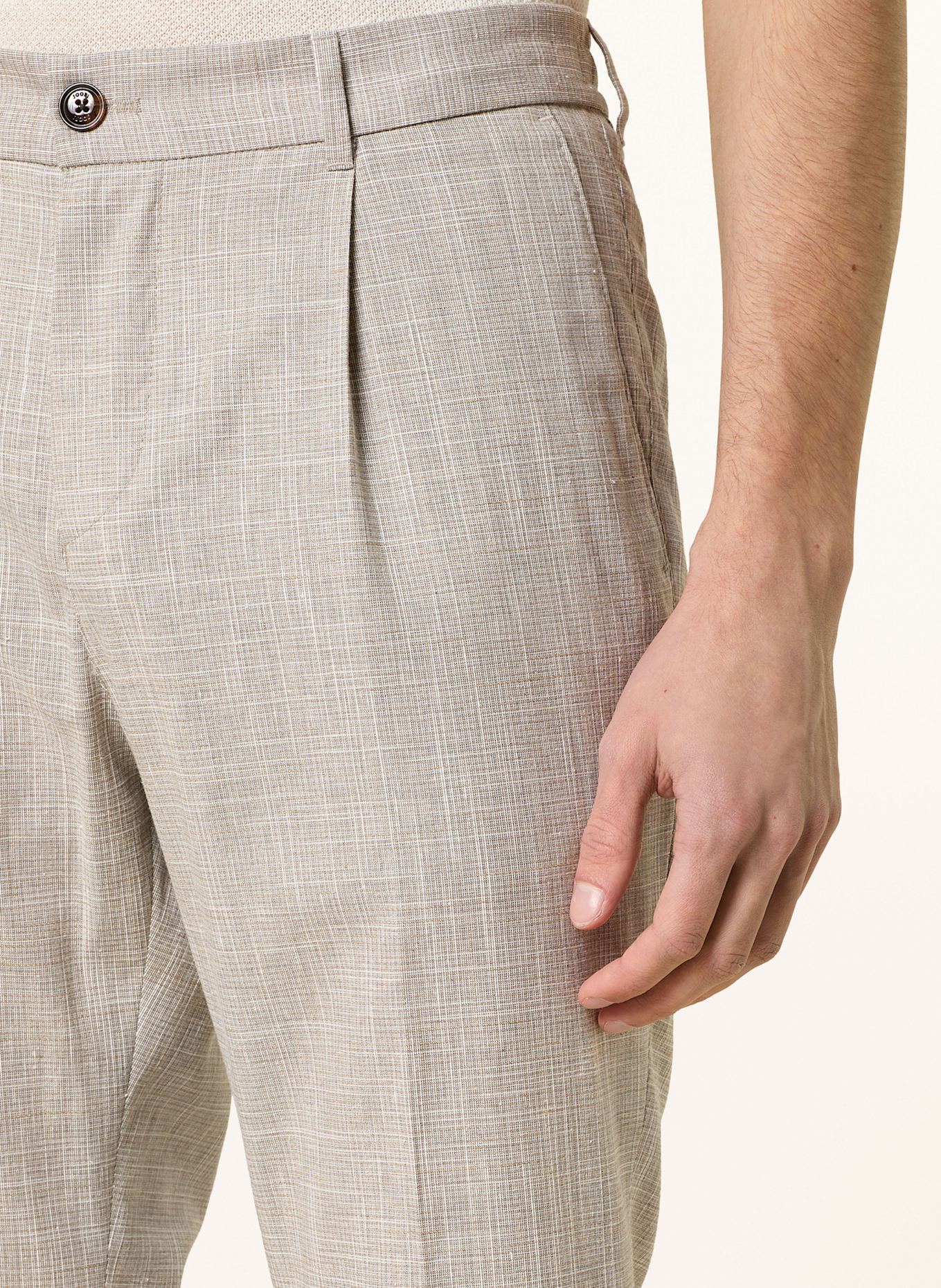 JOOP! Oblekové kalhoty LESTER Extra Slim Fit: 260 Medium Beige               260