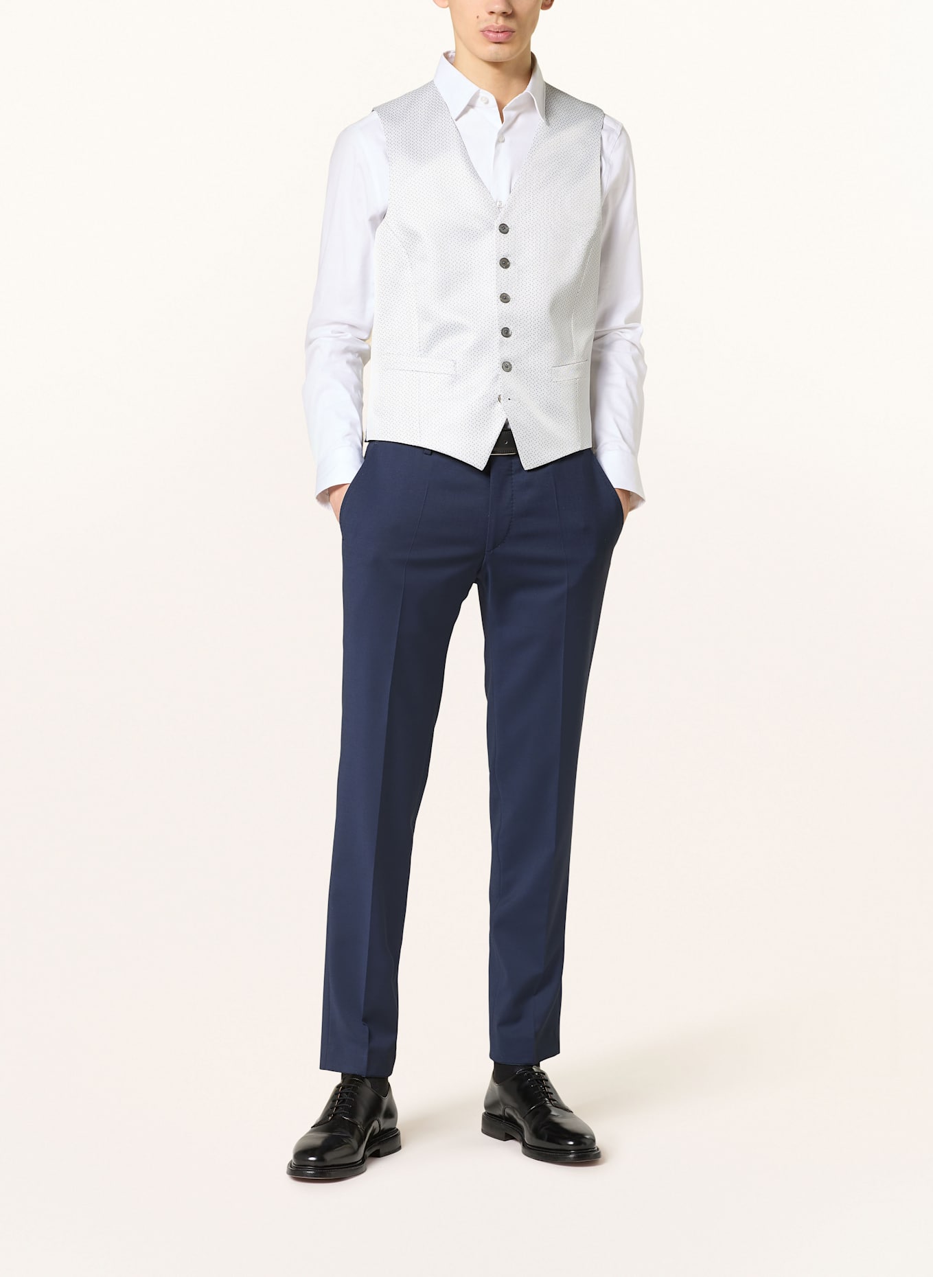 JOOP! Anzugweste WEAZER Extra Slim Fit: SILBER/ BLAU