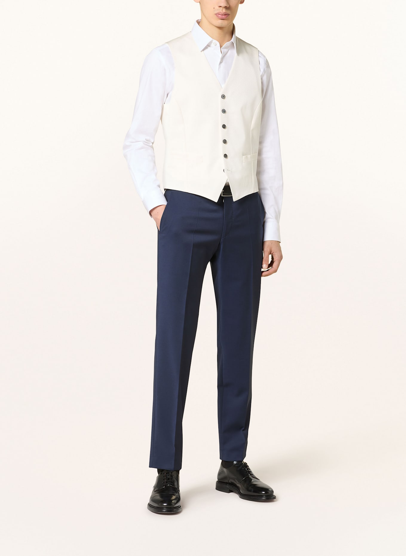JOOP! Anzugweste Extra Slim Fit: CREME