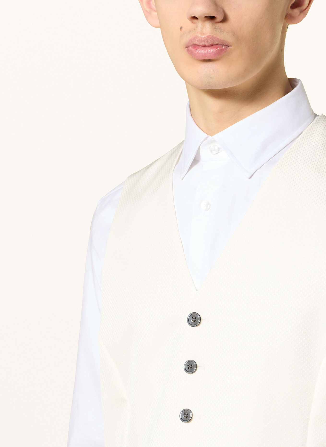 JOOP! Anzugweste Extra Slim Fit: CREME