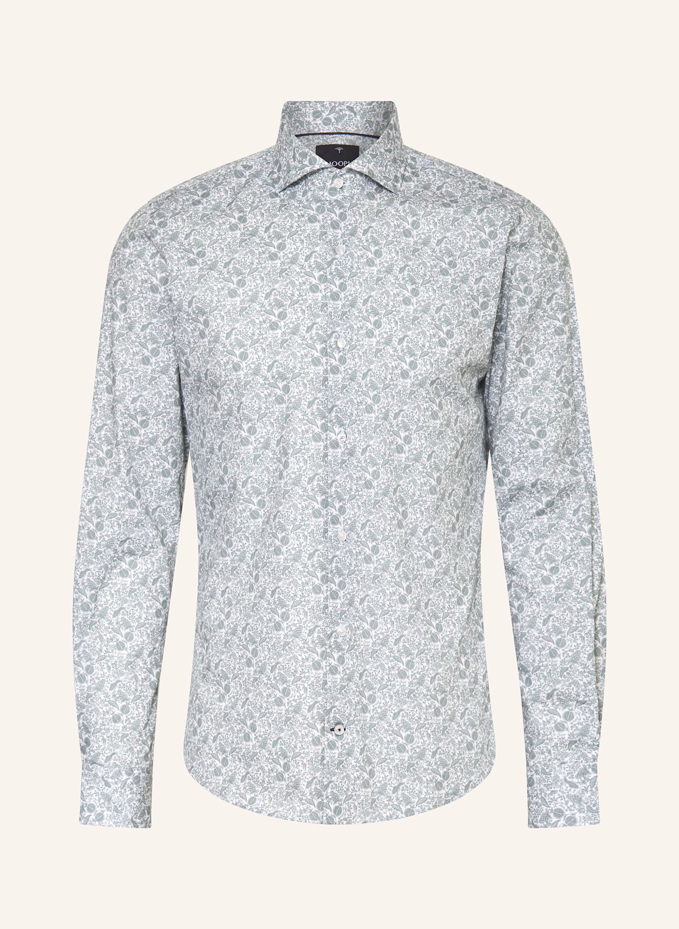 JOOP! Koszula PARES slim fit: JASNOZIELONY / BIAŁY