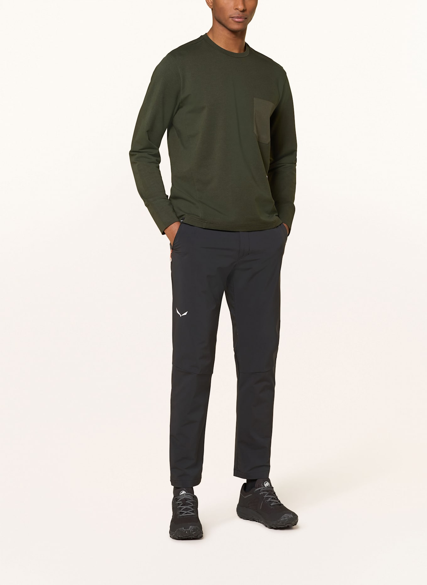 SALEWA Spodnie trekkingowe PEDROC 4 DURASTRETCH: CZARNY