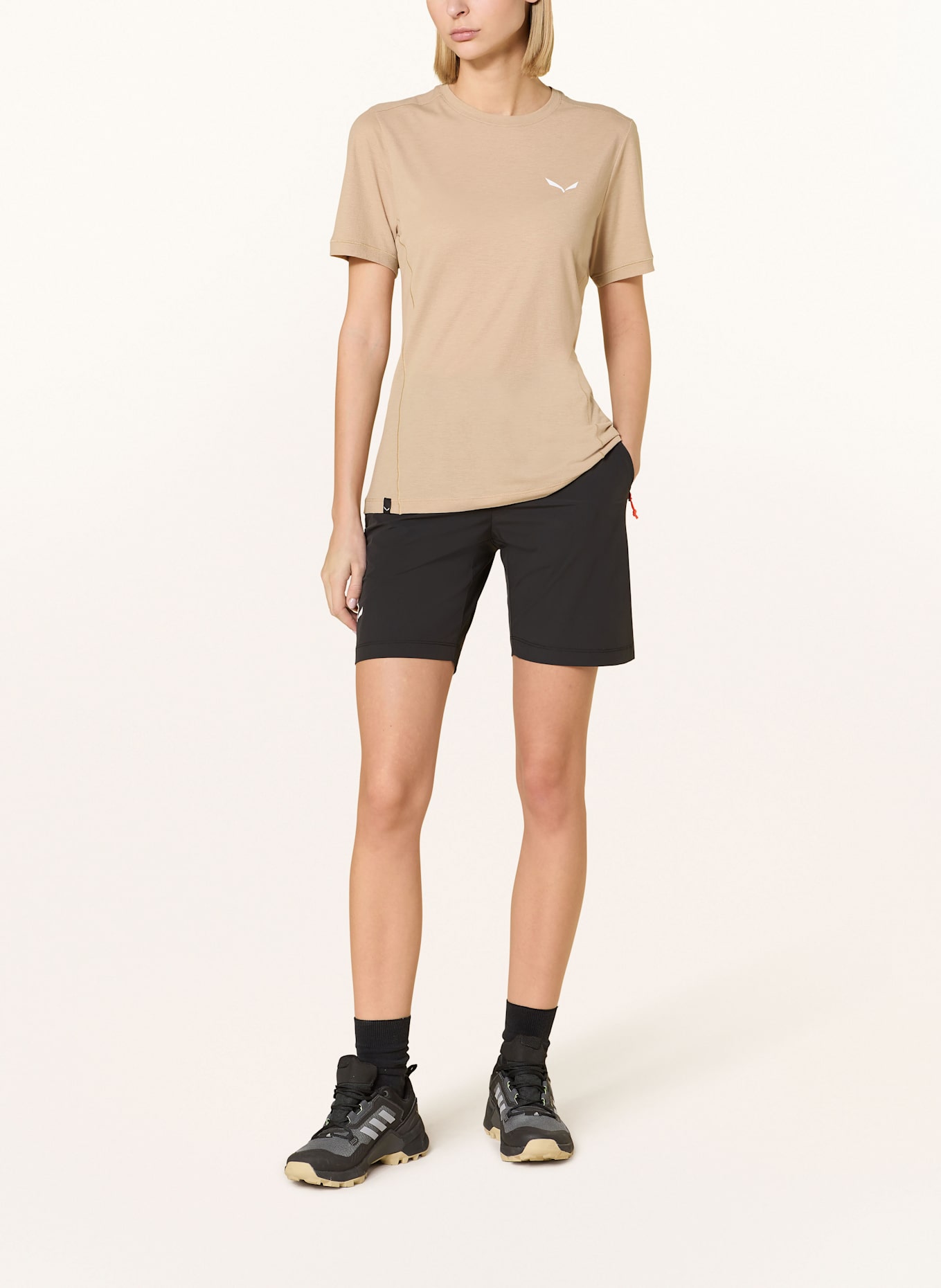 SALEWA T-shirt PUEZ DRY'TON: LIGHT BROWN