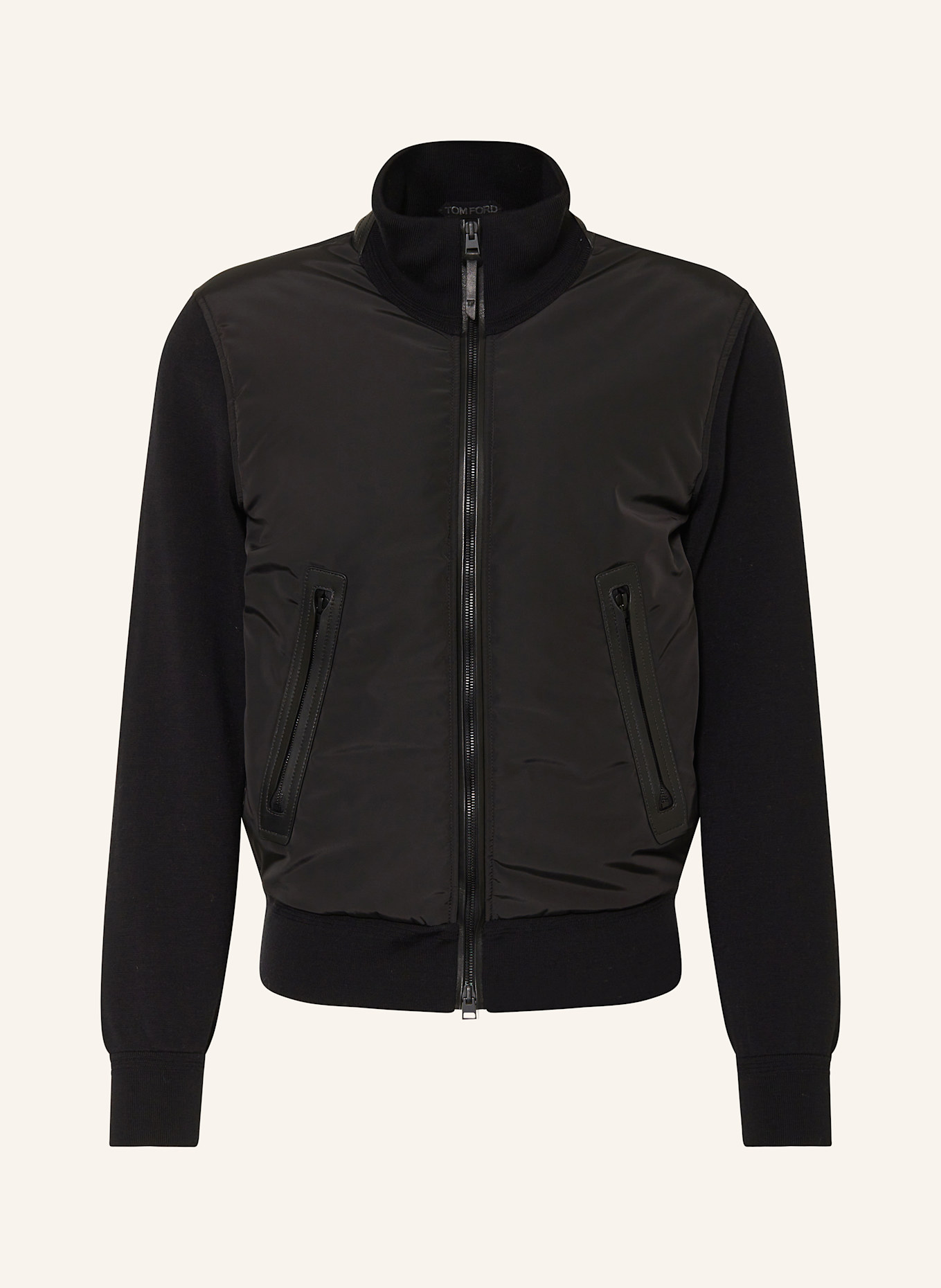 TOM FORD Blouson im Materialmix: SCHWARZ