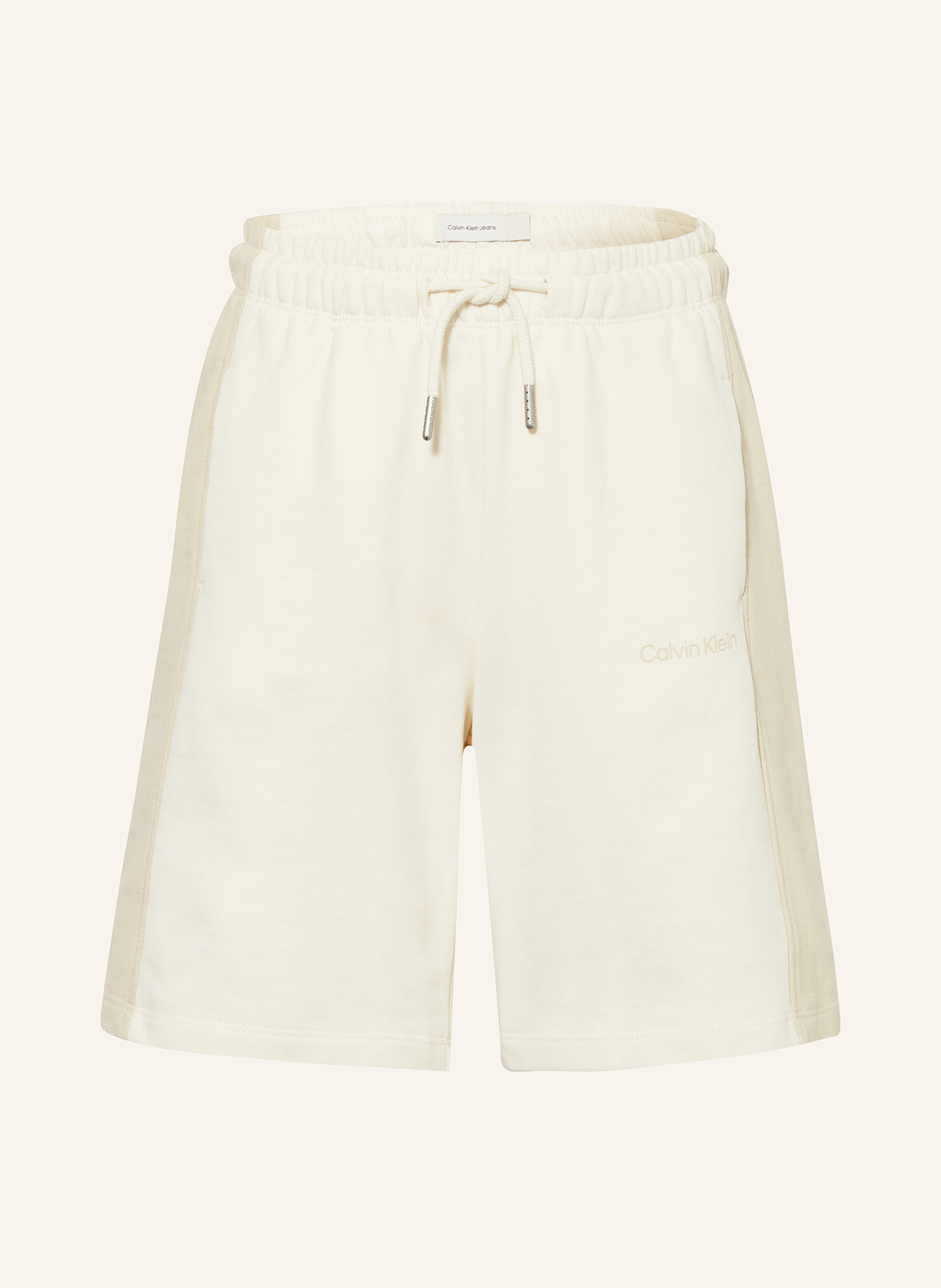 Calvin Klein Sweatshorts: ECRU / CREME