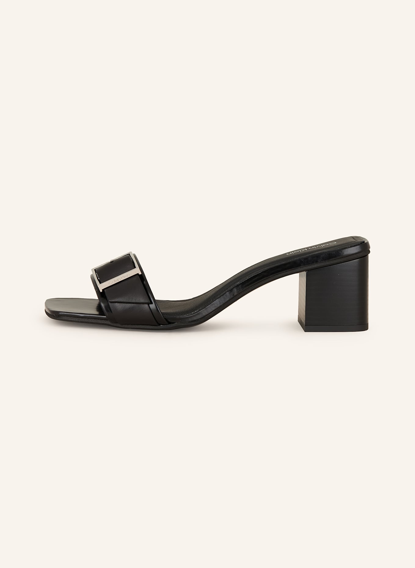 Calvin Klein Klapki typu mules: CZARNY