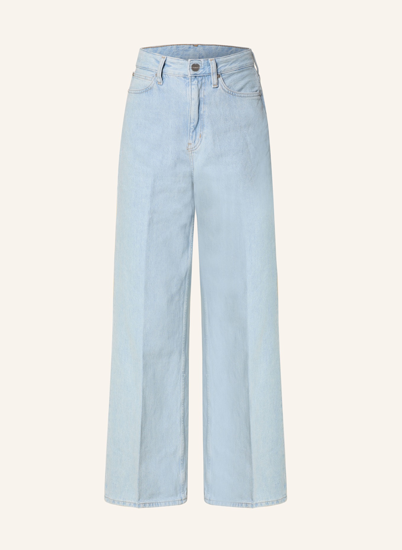 Calvin Klein Wide Leg Jeans: 1AJ Denim Light
