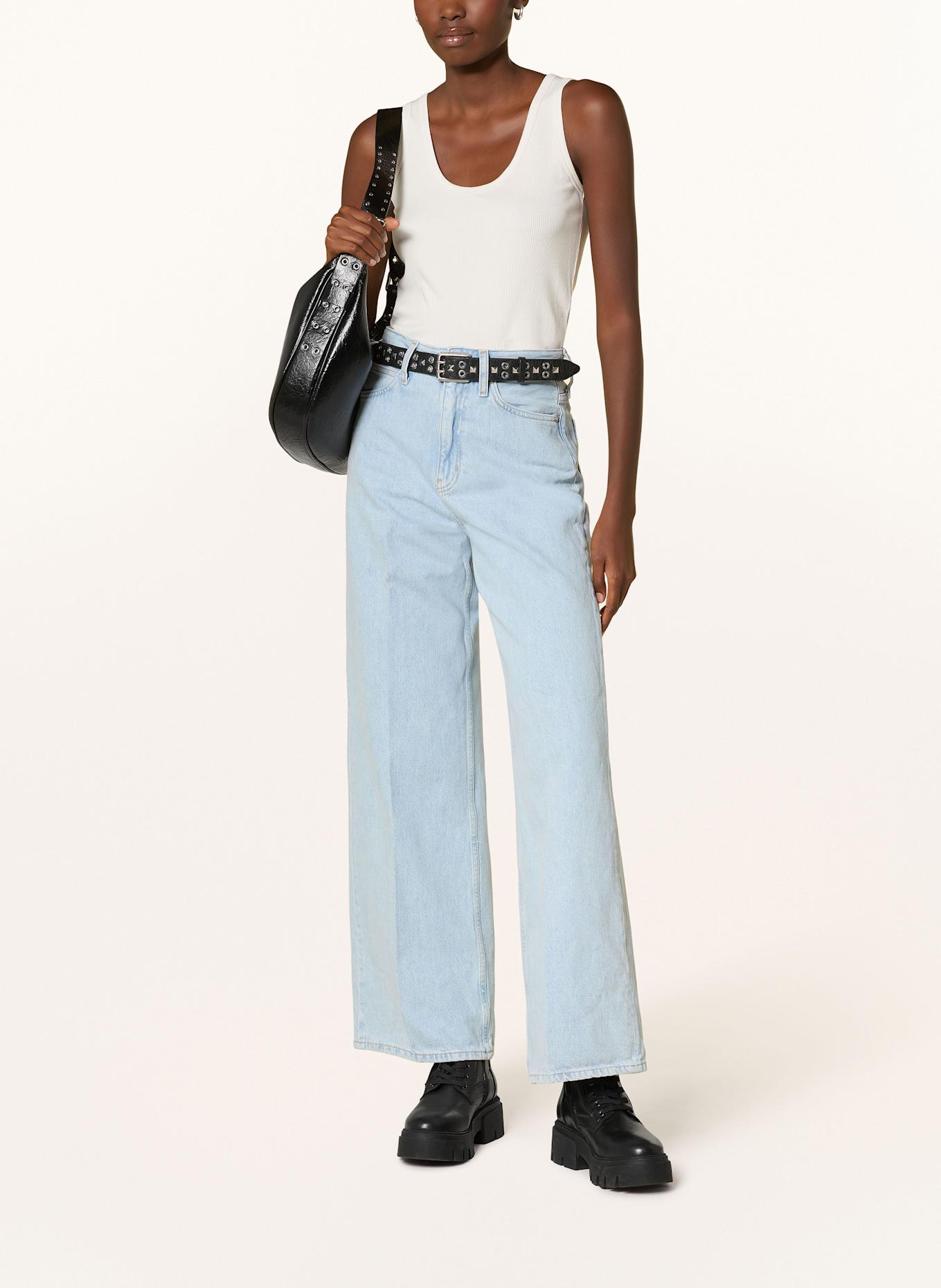Calvin Klein Wide Leg Jeans: 1AJ Denim Light