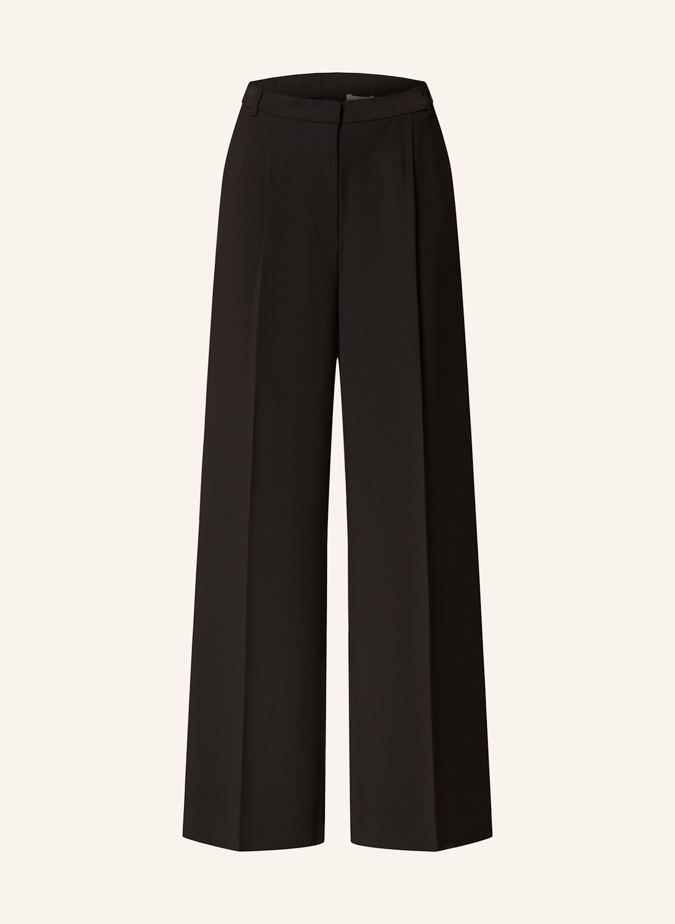 Calvin Klein Wide leg trousers: BLACK