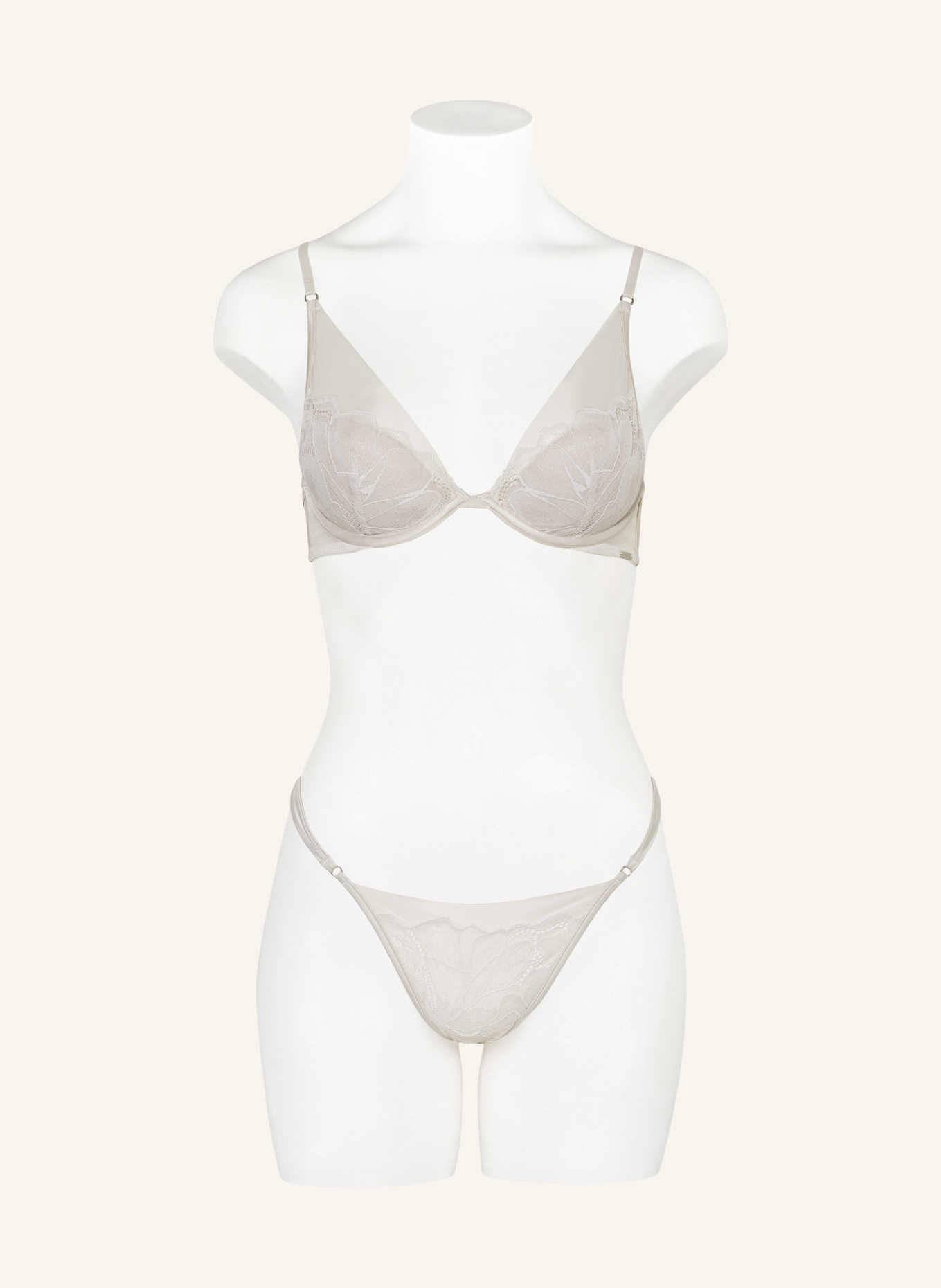 Calvin Klein Bügel-BH CK BLACK FLORAL LACE: CREME