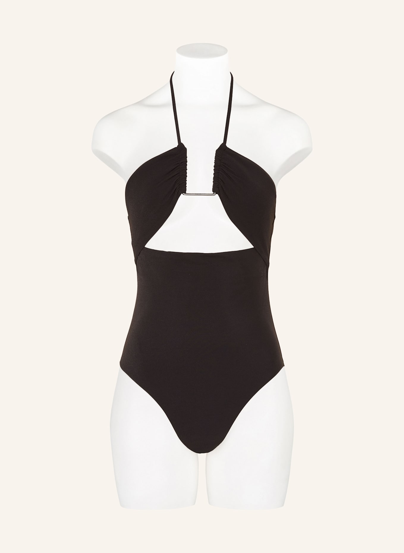 Calvin Klein Neckholder-Badeanzug, Farbe: SCHWARZ (Bild 2)