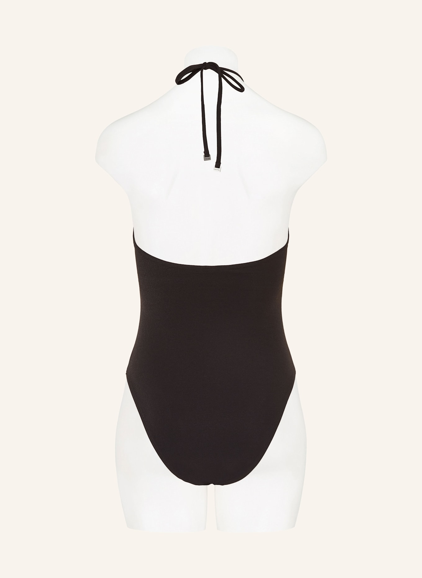 Calvin Klein Neckholder-Badeanzug, Farbe: SCHWARZ (Bild 3)