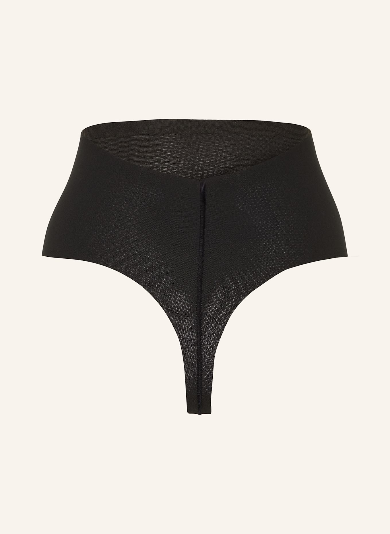 Calvin Klein Shape-String STAY-PUT MESH: SCHWARZ