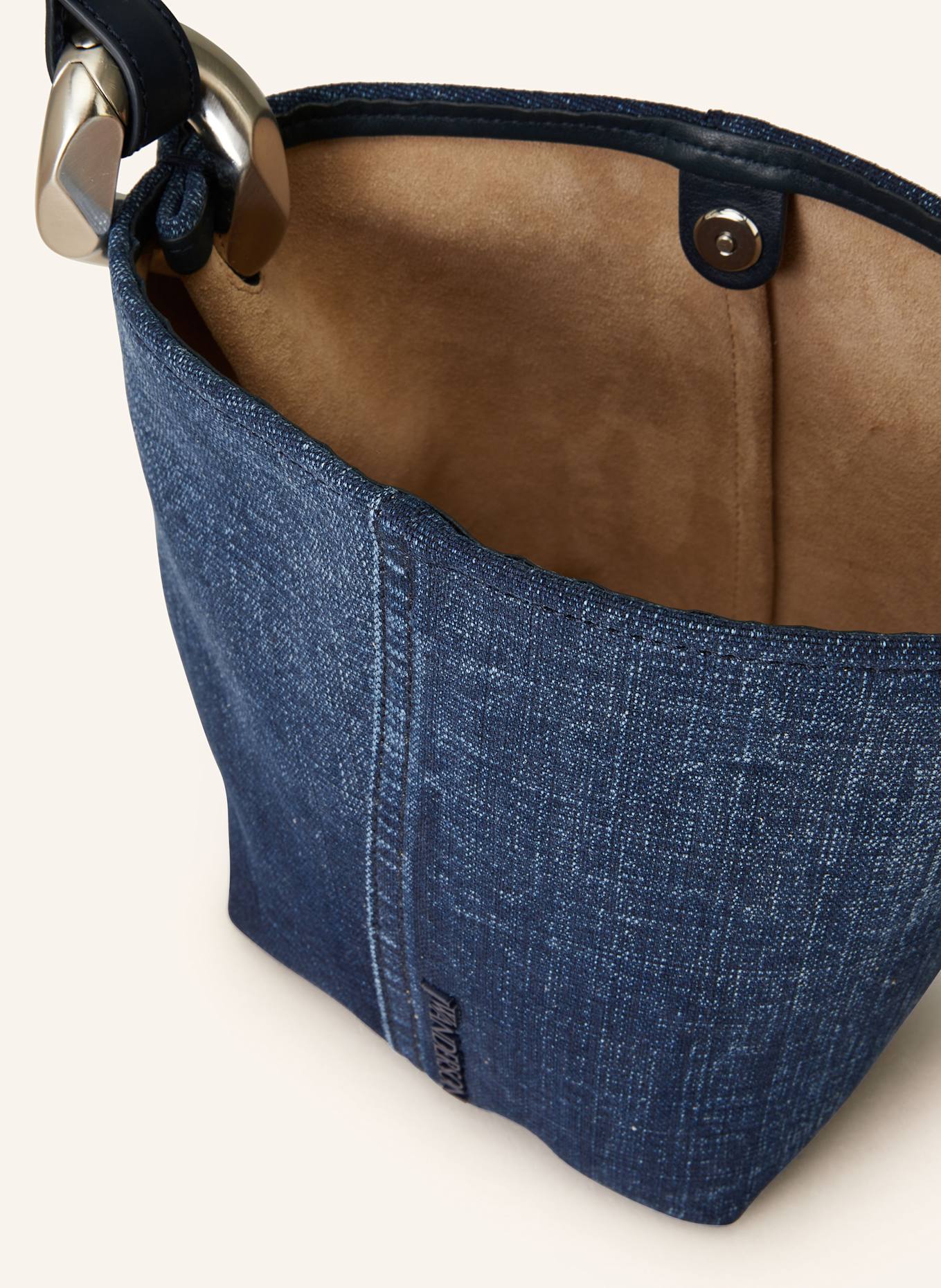 JW ANDERSON Schultertasche THE JWA CORNER SMALL: DUNKELBLAU