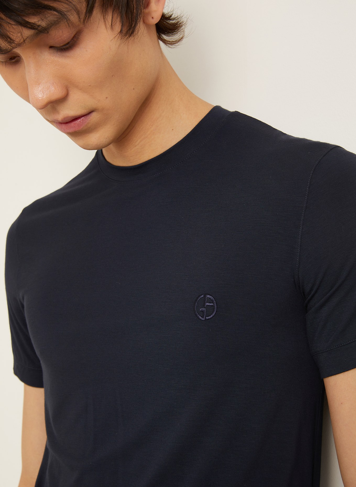 GIORGIO ARMANI T-Shirt: DUNKELBLAU
