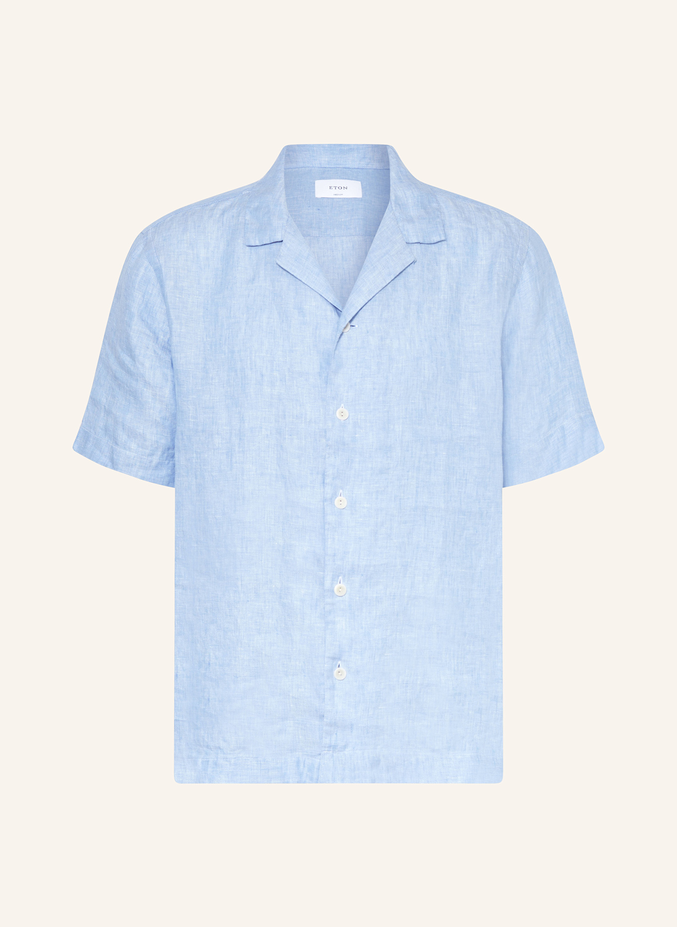 ETON Košile resort Comfort Fit ze lnu: TMAVĚ MODRÁ