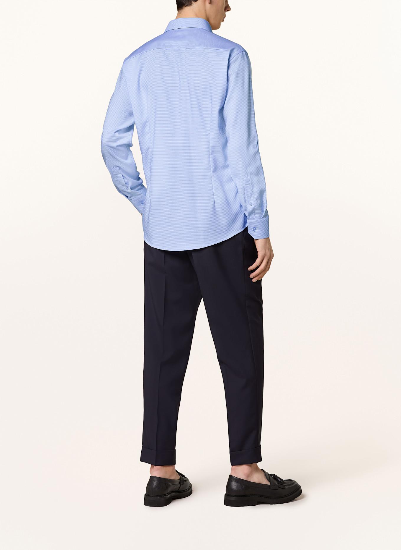 ETON Košile Slim Fit: MODRÁ / BÍLÁ