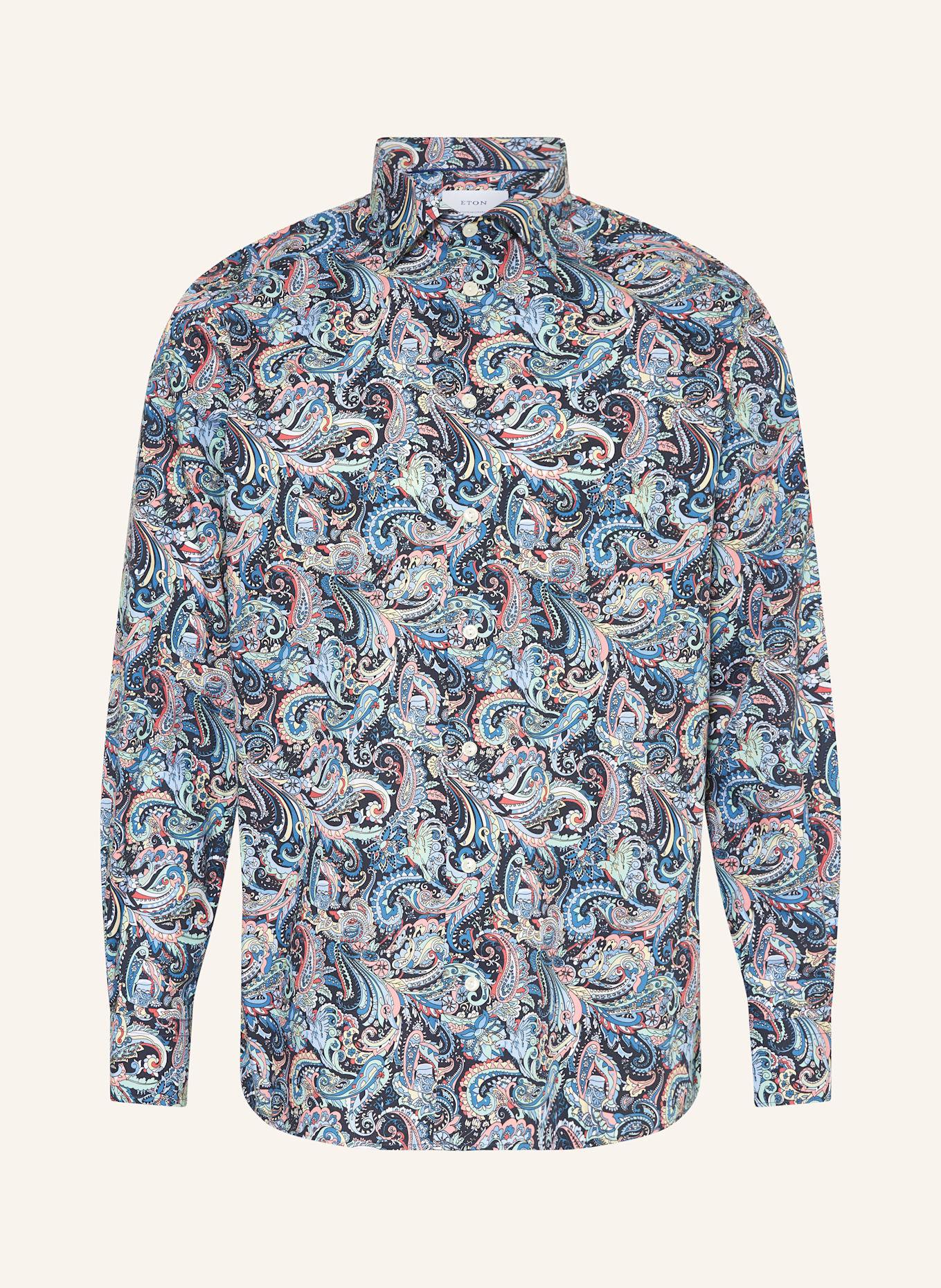 ETON Koszula regular fit: GRANATOWY / JASNOCZERWONY / JASNOZIELONY