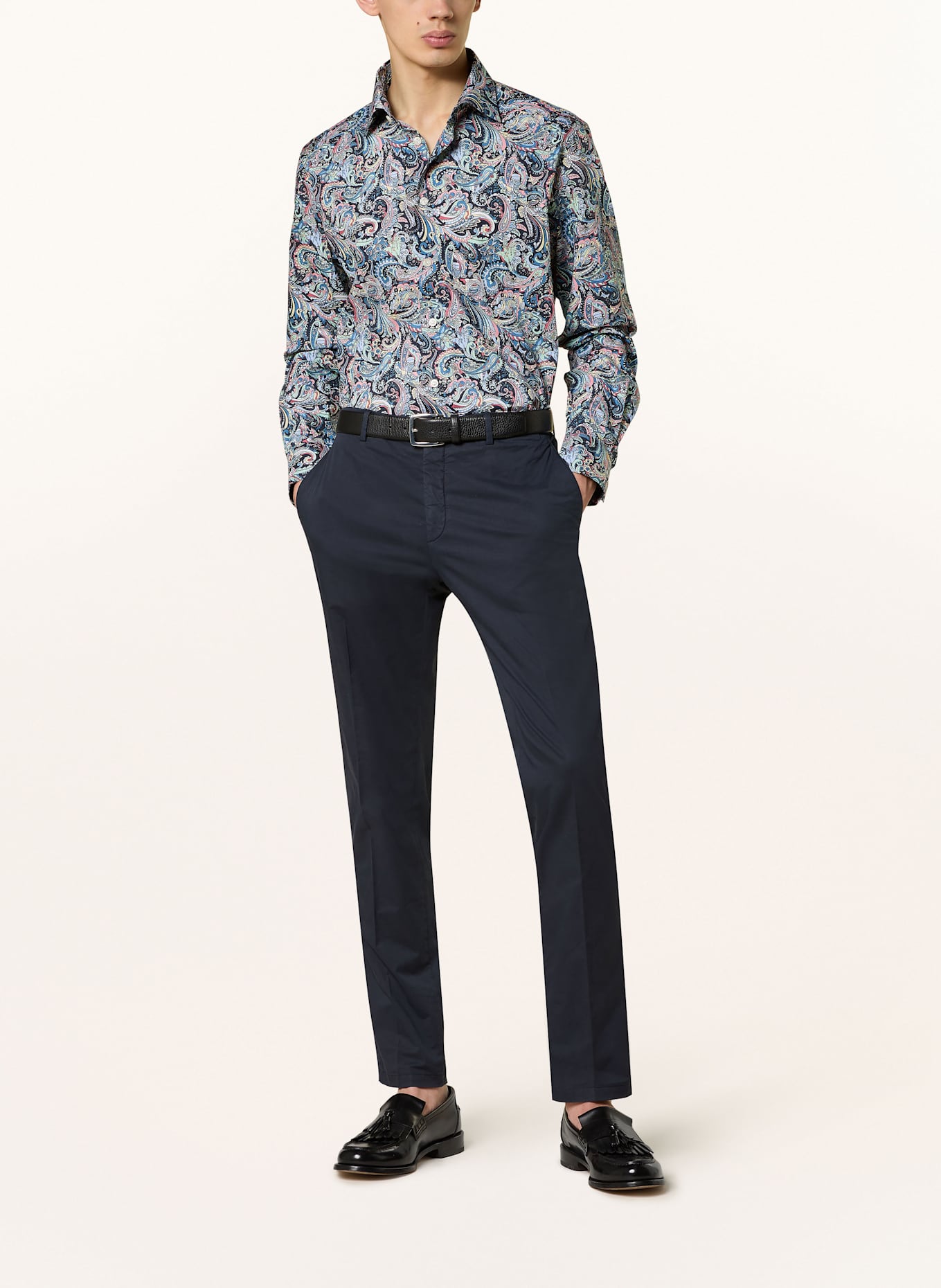 ETON Koszula regular fit: GRANATOWY / JASNOCZERWONY / JASNOZIELONY