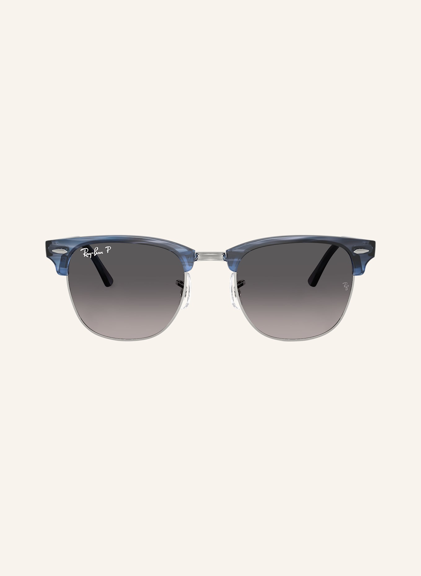 Ray-Ban Sonnenbrille RB3016 CLUBMASTER: 1434M3 - BLAU/ GRAU