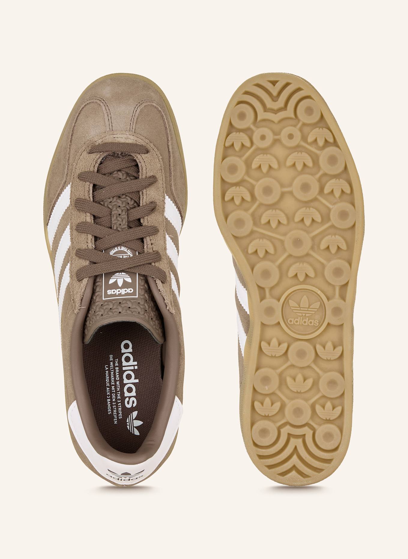 adidas Originals Sneaker GAZELLE INDOOR: BRAUN/ WEISS