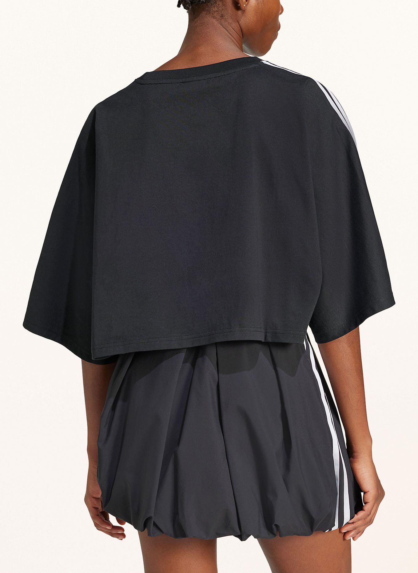 ★adidas★ ADILENIUM 3 Boxy Oversized Tee Black JY8884 adidas Adilenium Season 3 Boxy Oversized Tee - Black