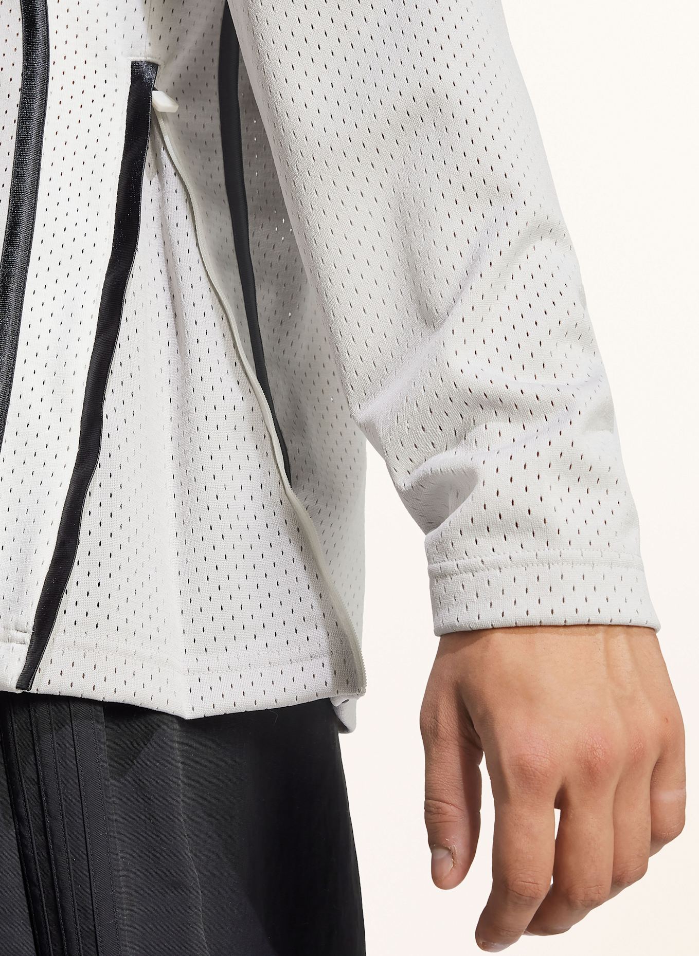 adidas Originals Pullover WARM-UP: GRAU / WEISS / SCHWARZ