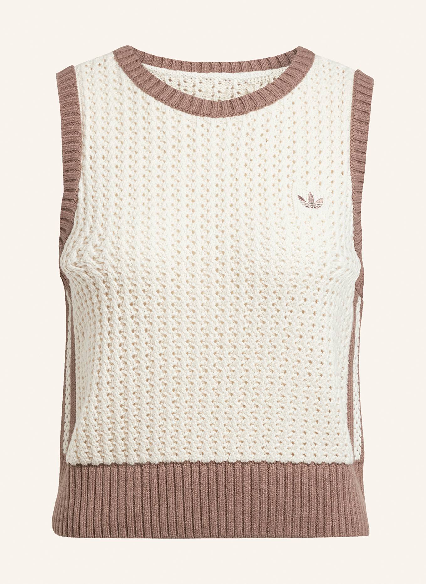 adidas Originals Pullunder ADICOLOR KNITTED in weiss/ braun - Main Image