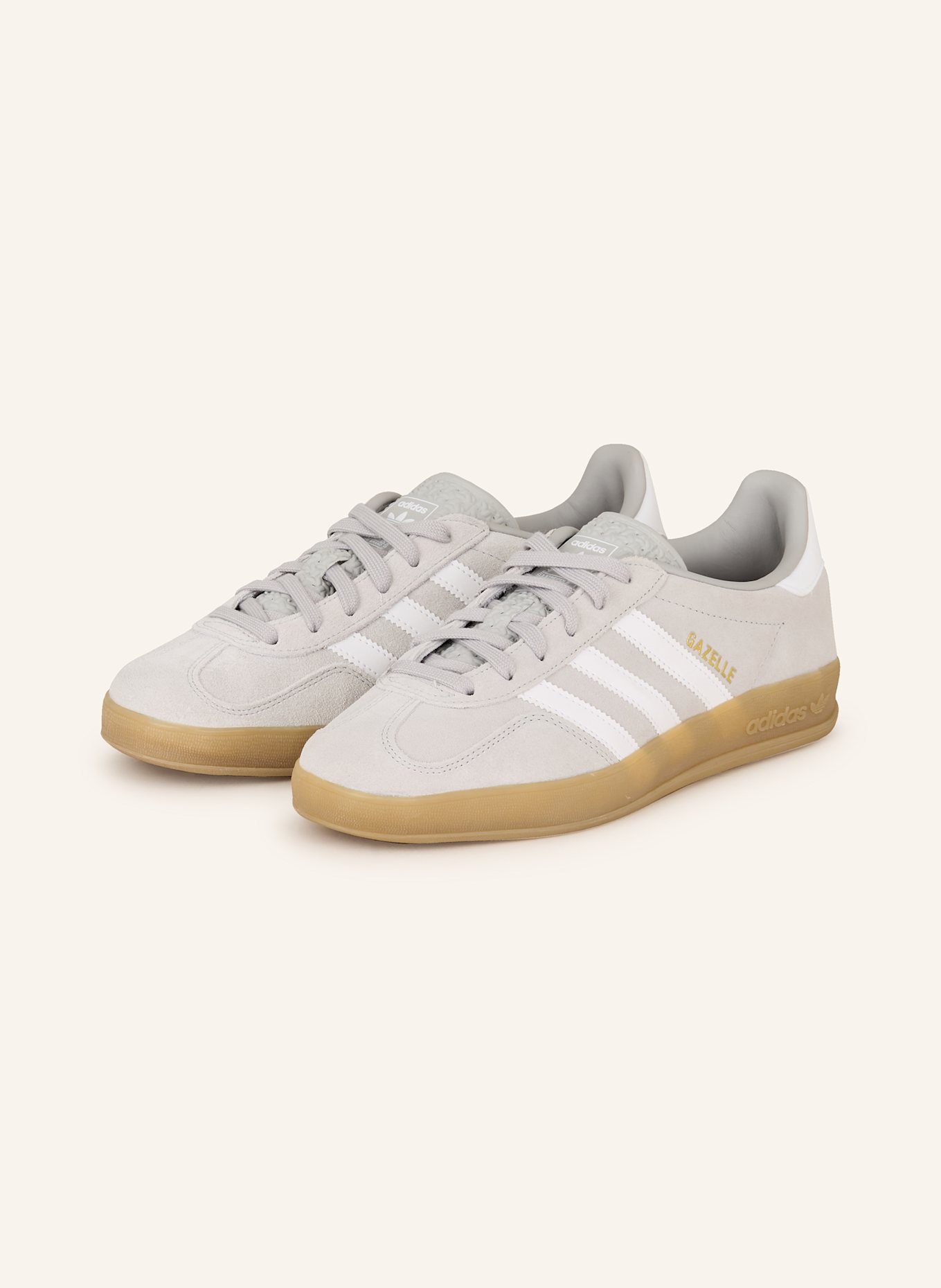 adidas Originals Sneaker GAZELLE INDOOR: HELLGRAU/ WEISS