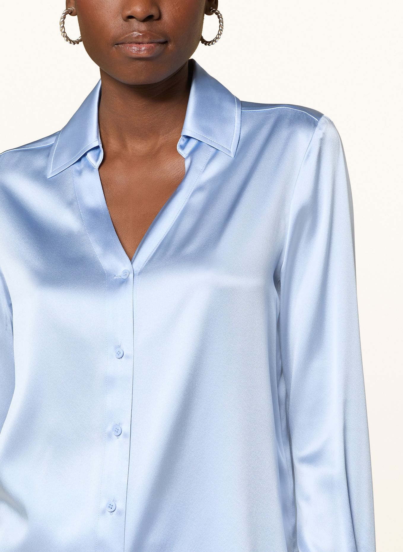 HERZEN'S ANGELEGENHEIT Sweater: CREAM / LIGHT BLUE