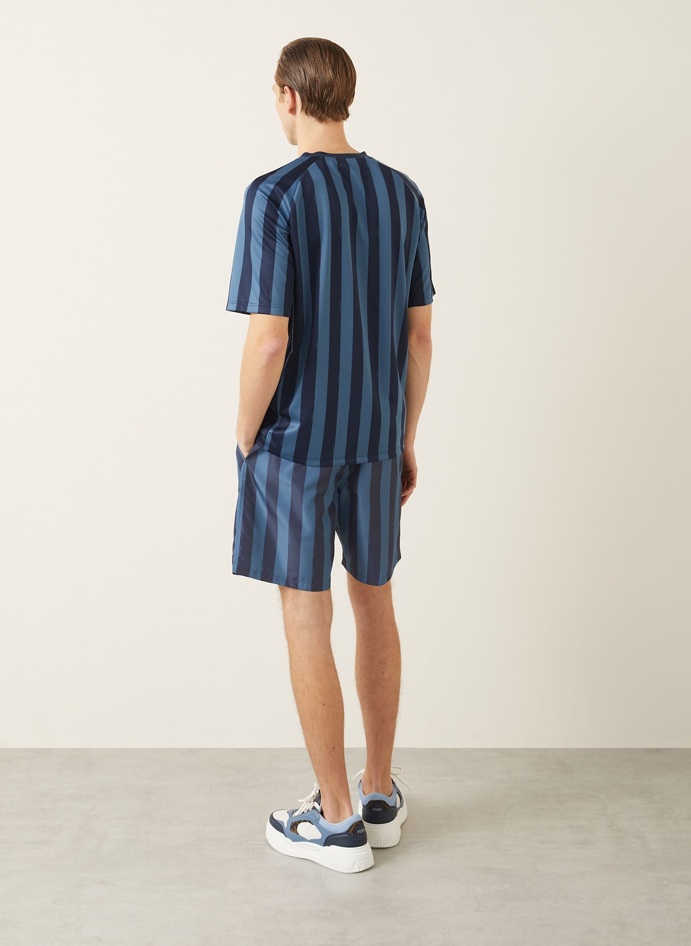 FENDI T-Shirt: DUNKELBLAU / BLAU