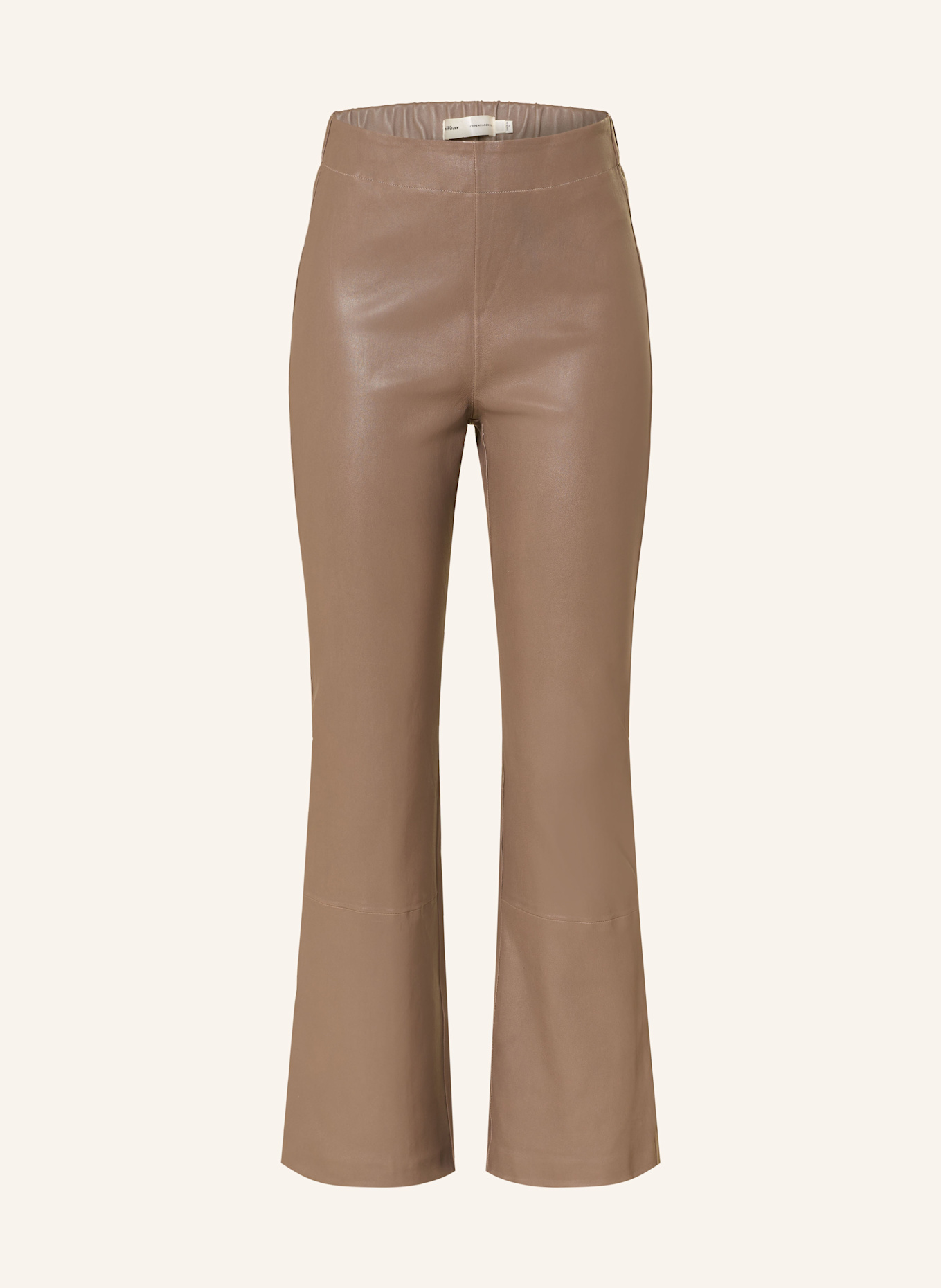 InWear 7/8 kalhoty z kůže: SVĚTLE HNĚDÁ