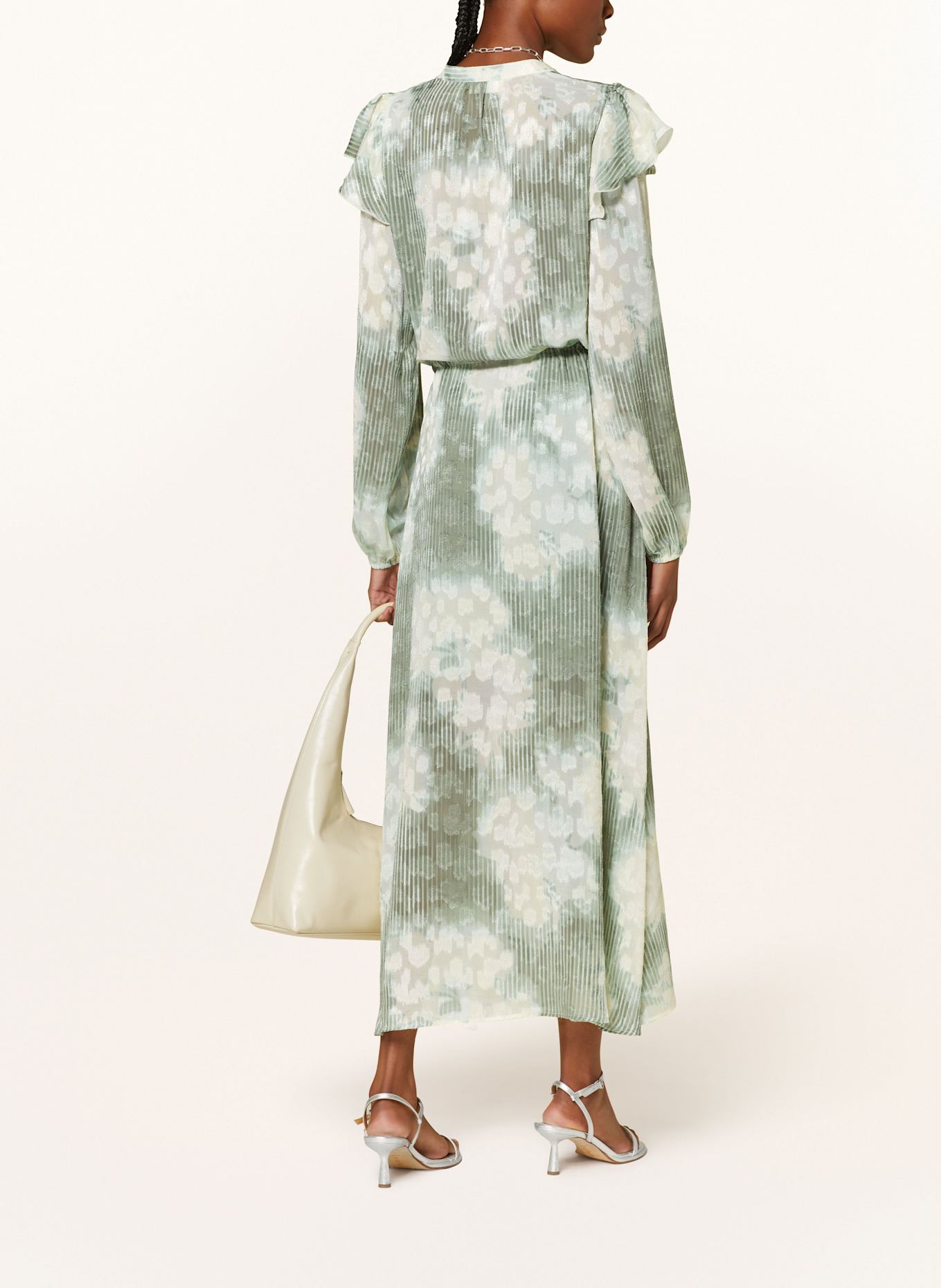 InWear Kleid CIELLEIW mit Volants: HELLGRÜN / MINT / CREME