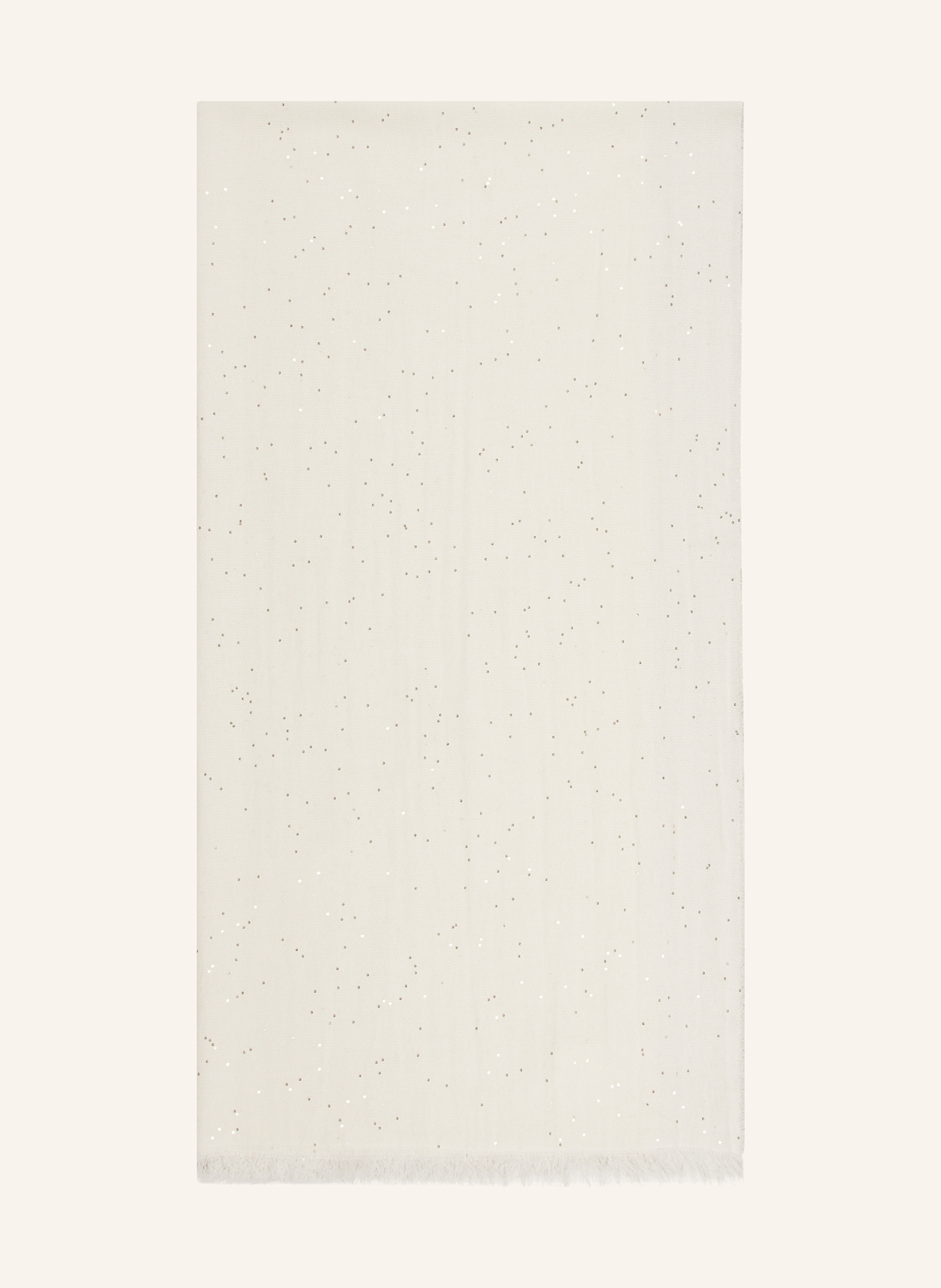 PESERICO Scarf with sequins: ECRU