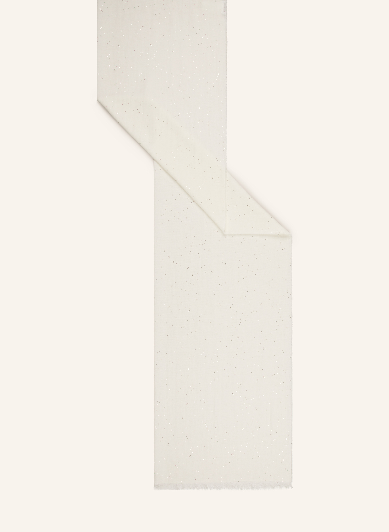 PESERICO Scarf with sequins: ECRU