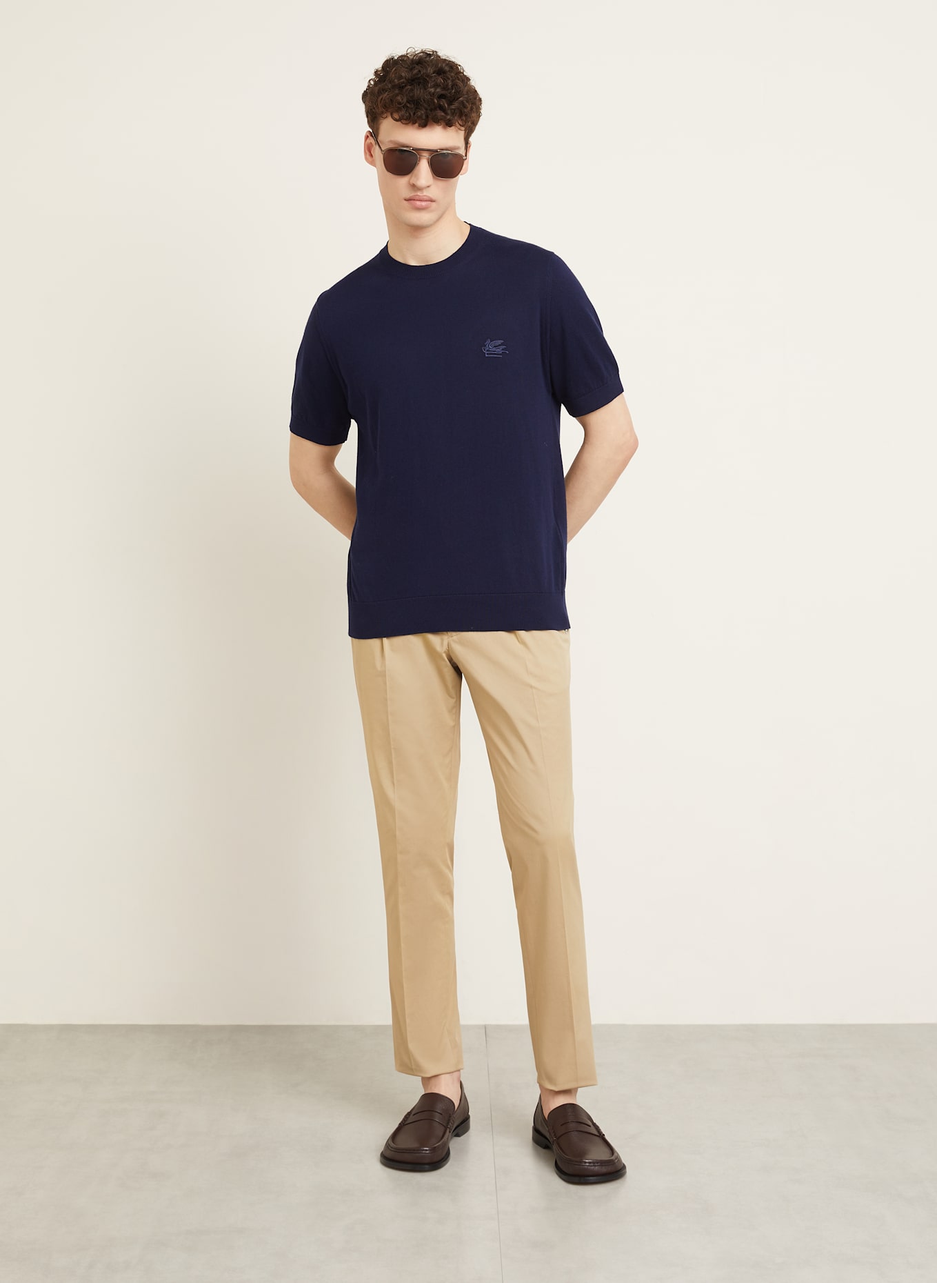 ETRO Strickshirt: DUNKELBLAU