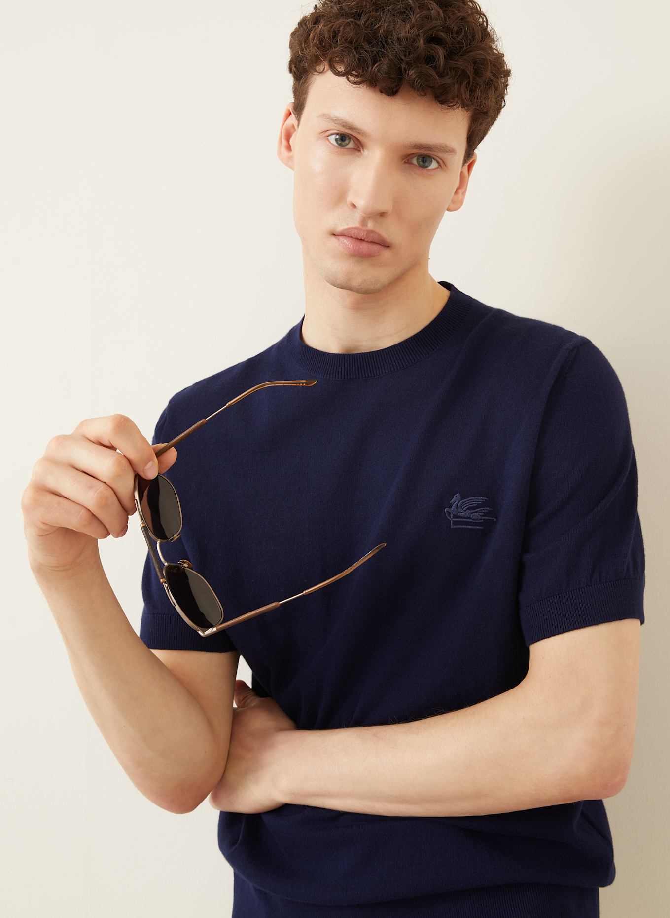 ETRO Strickshirt: DUNKELBLAU