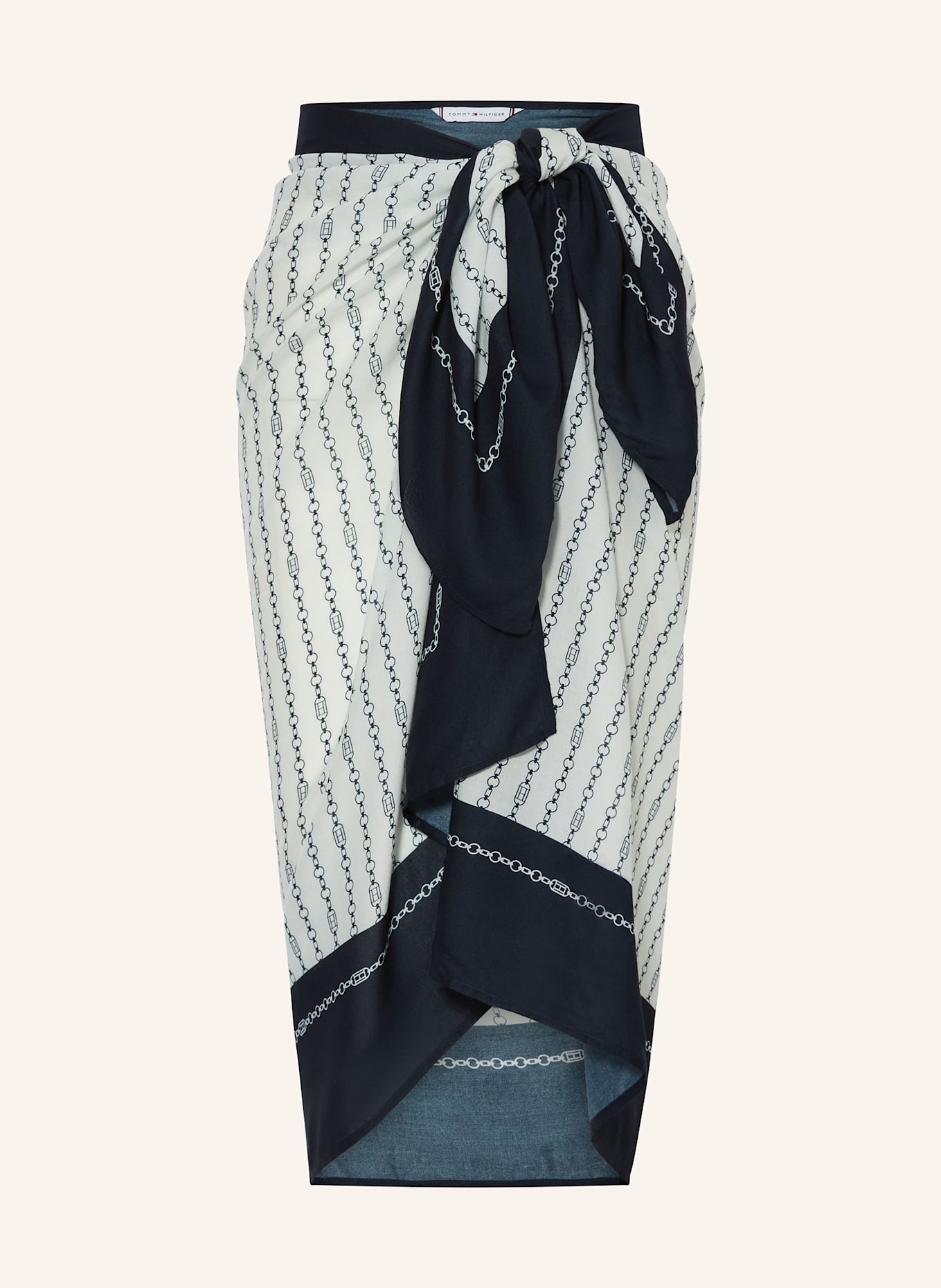 TOMMY HILFIGER Pareo, Farbe: DUNKELBLAU/ WEISS (Bild 1)