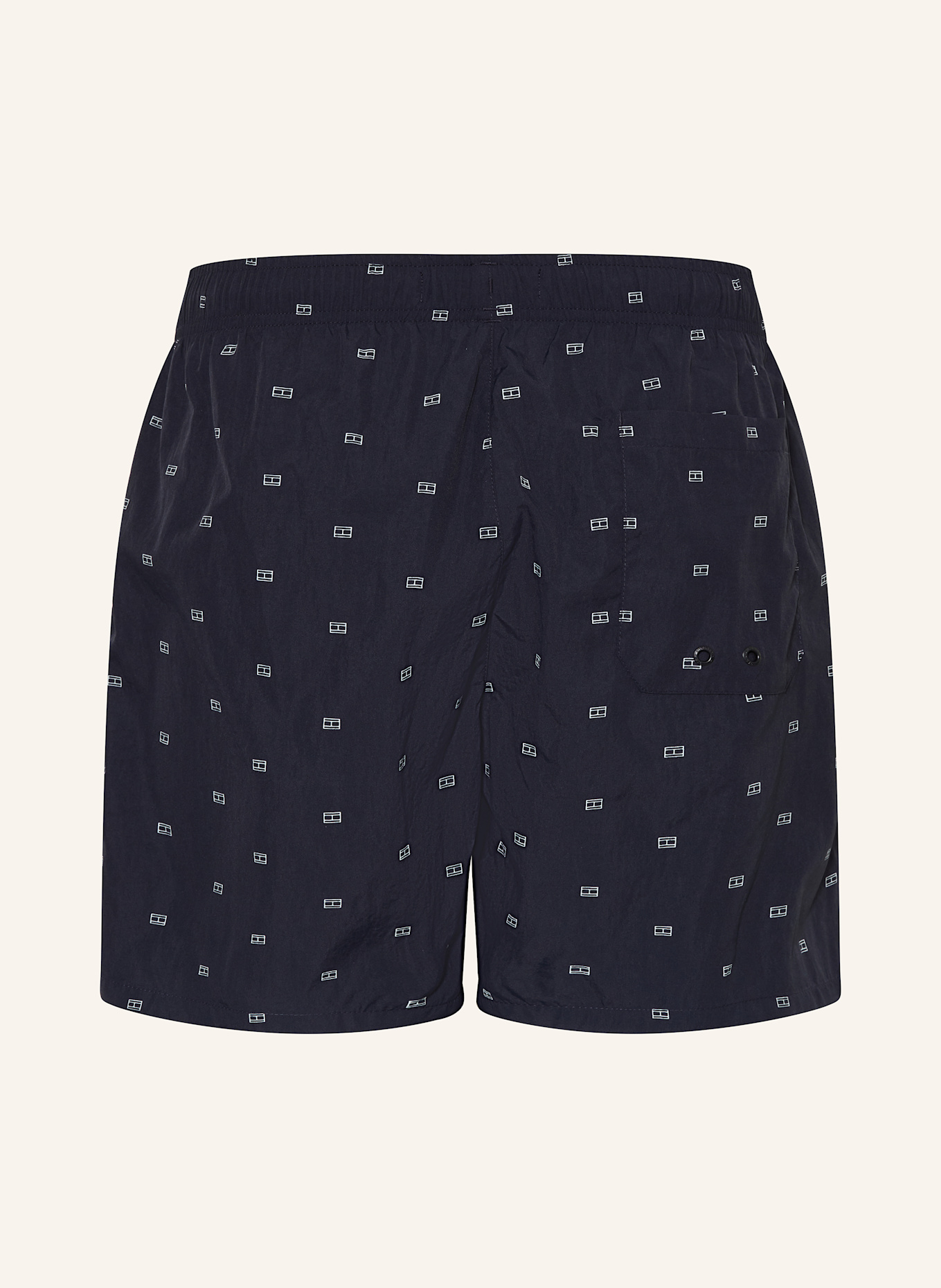 TOMMY HILFIGER Kąpielówki bokserki: GRANATOWY / BIAŁY