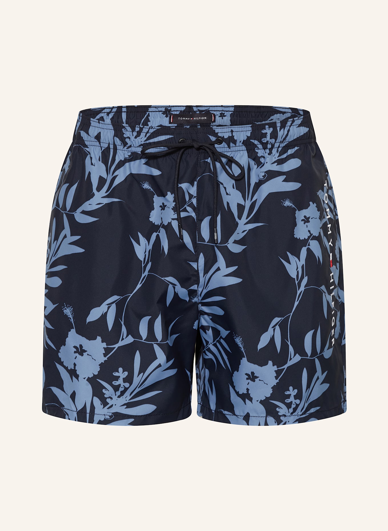 TOMMY HILFIGER Badeshorts: DUNKELBLAU / HELLBLAU