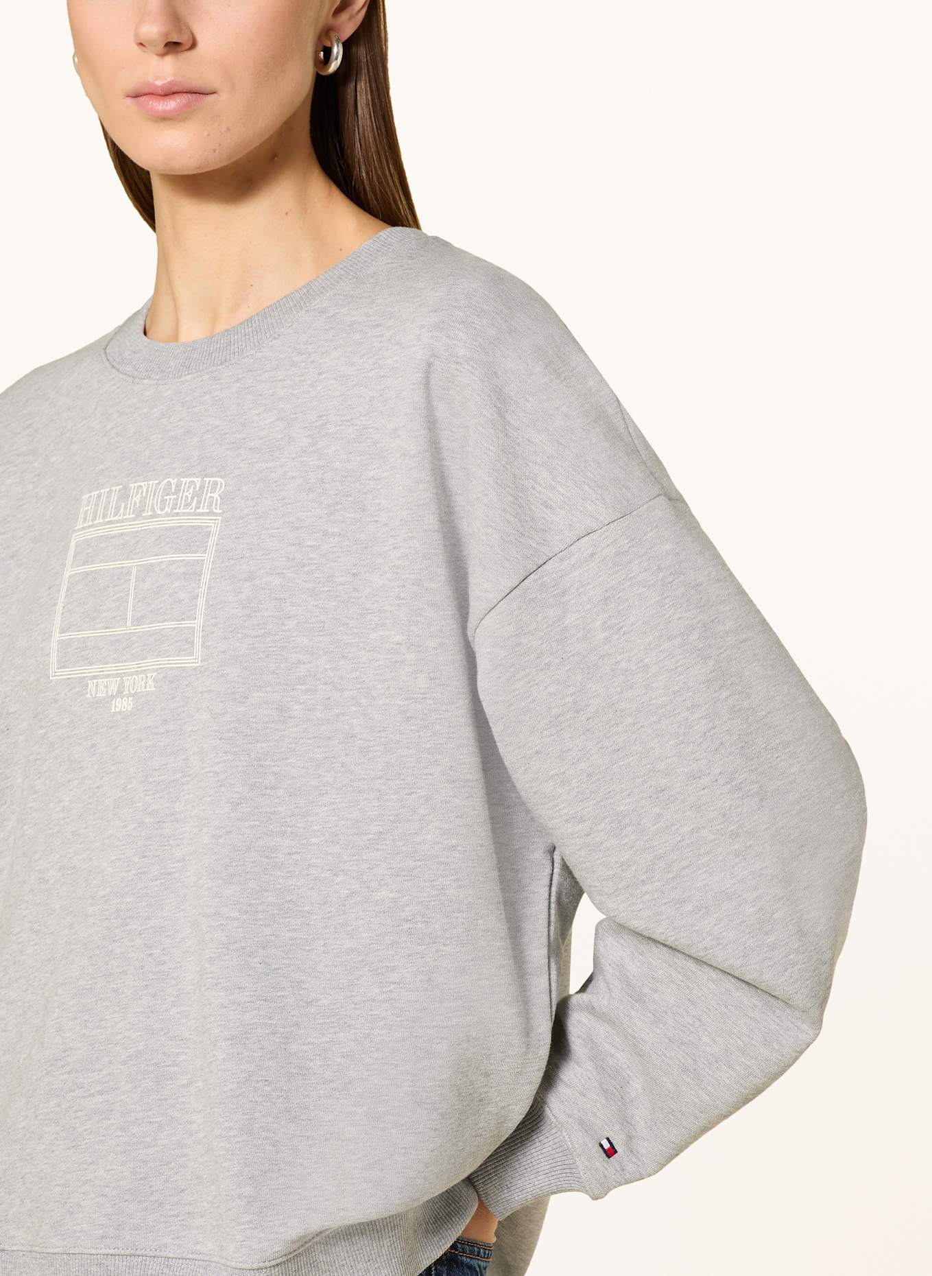 TOMMY HILFIGER Bluza nierozpinana: SZARY