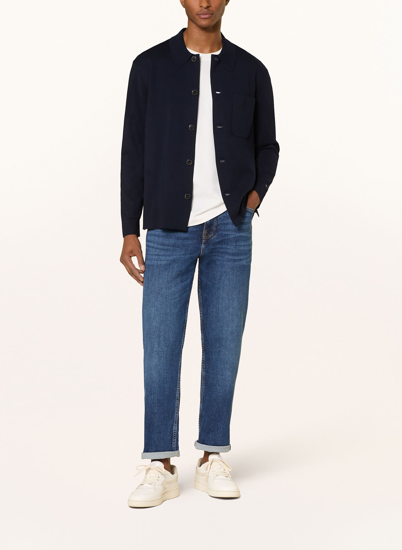 TOMMY HILFIGER Kardigan: GRANATOWY