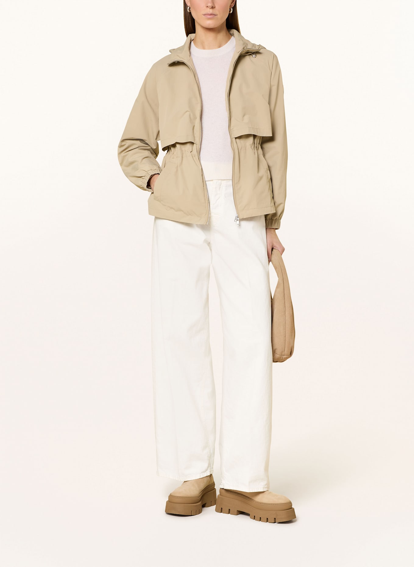 TOMMY HILFIGER Wind breaker: BEIGE