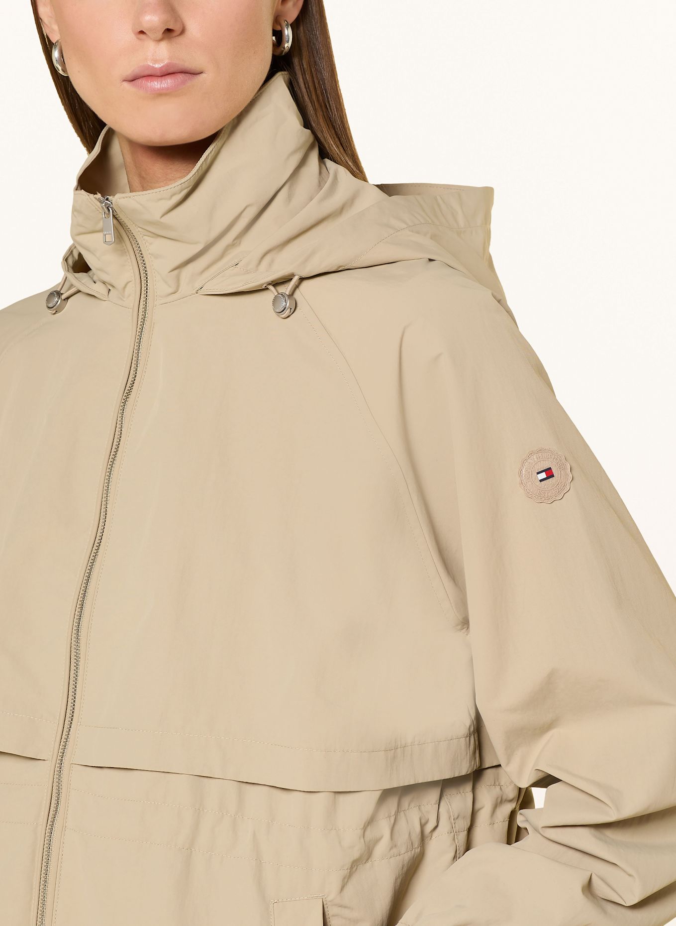 TOMMY HILFIGER Wind breaker: BEIGE