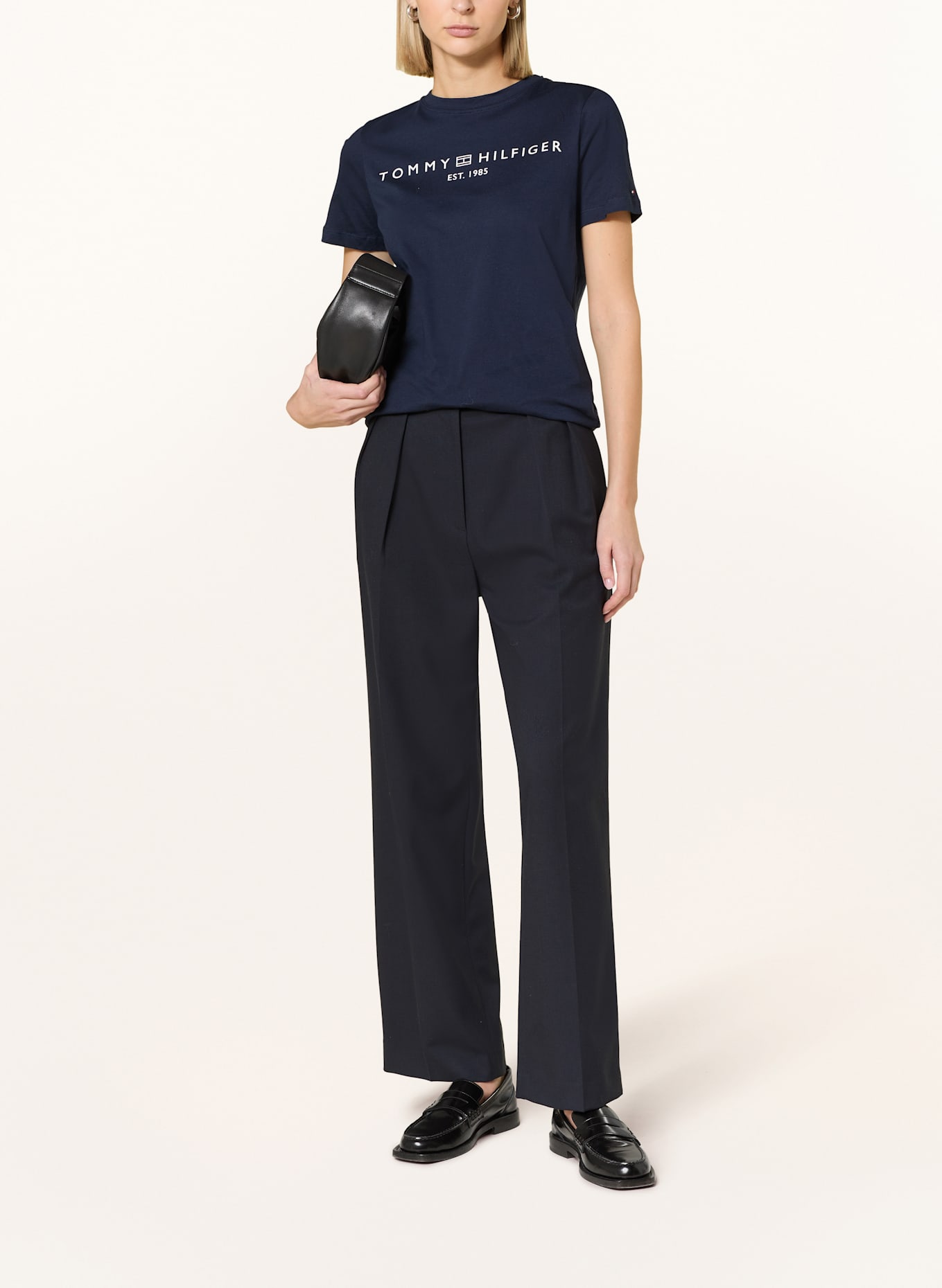 TOMMY HILFIGER T-Shirt: DUNKELBLAU