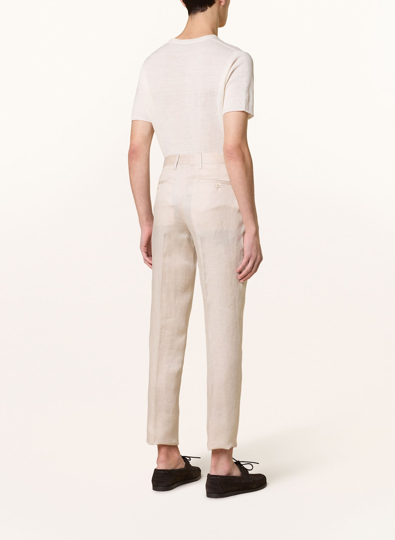 LARDINI ESLYON slim fit suit trousers, Color: 150 BEIGE (Image 4)