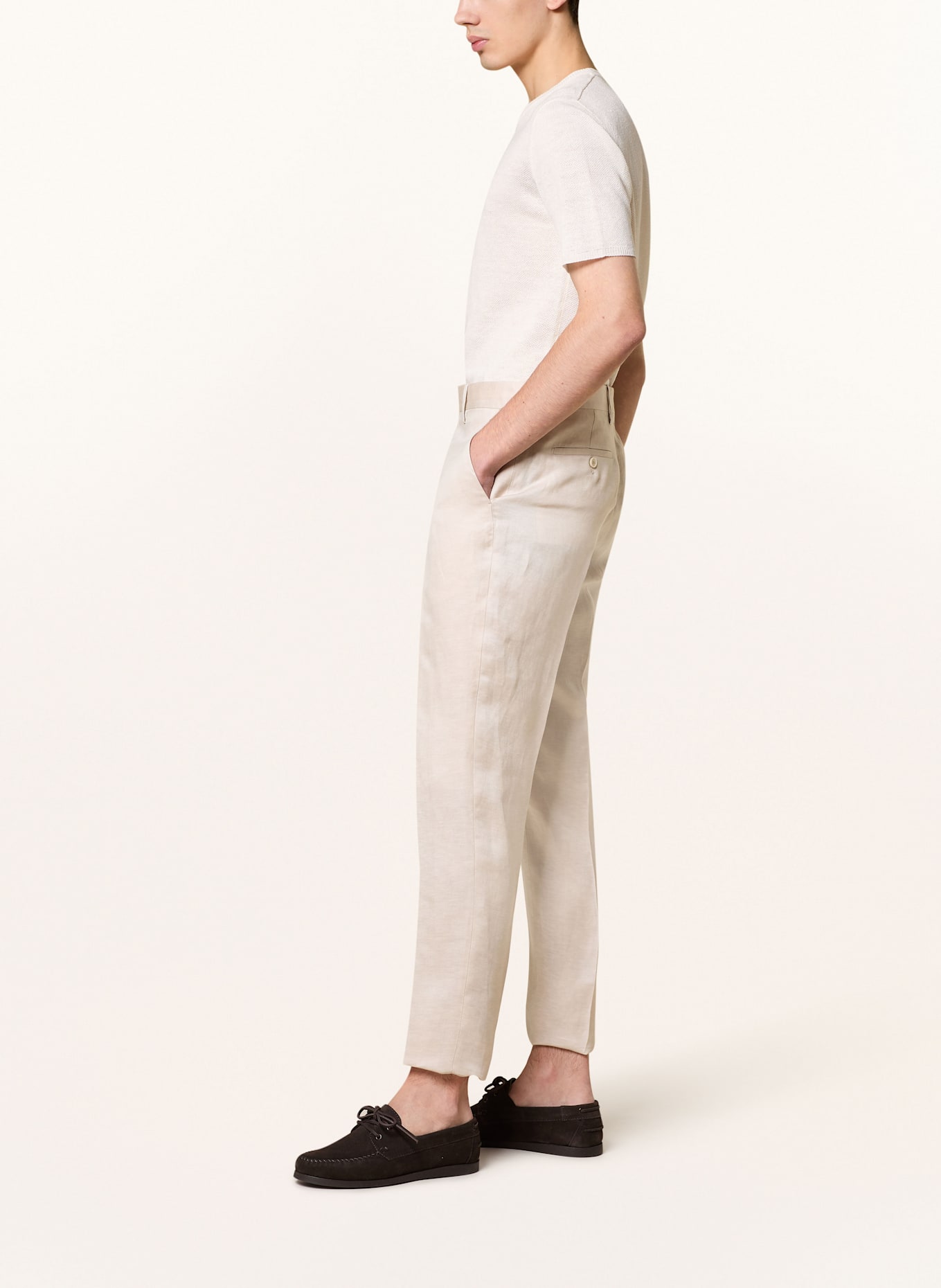 LARDINI ESLYON slim fit suit trousers, Color: 150 BEIGE (Image 5)