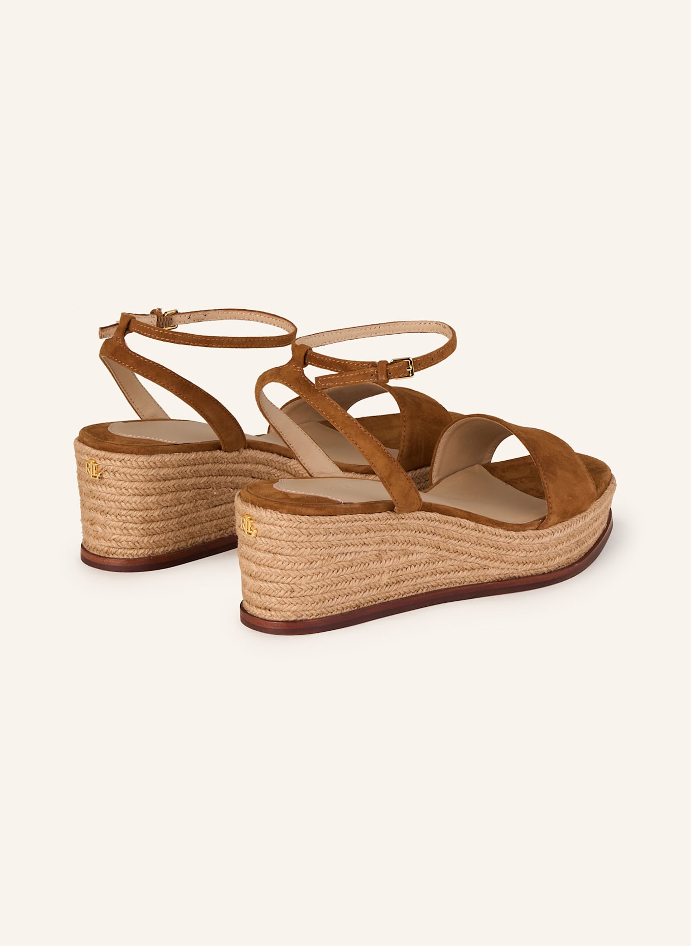LAUREN RALPH LAUREN Wedges LEONA: COGNAC