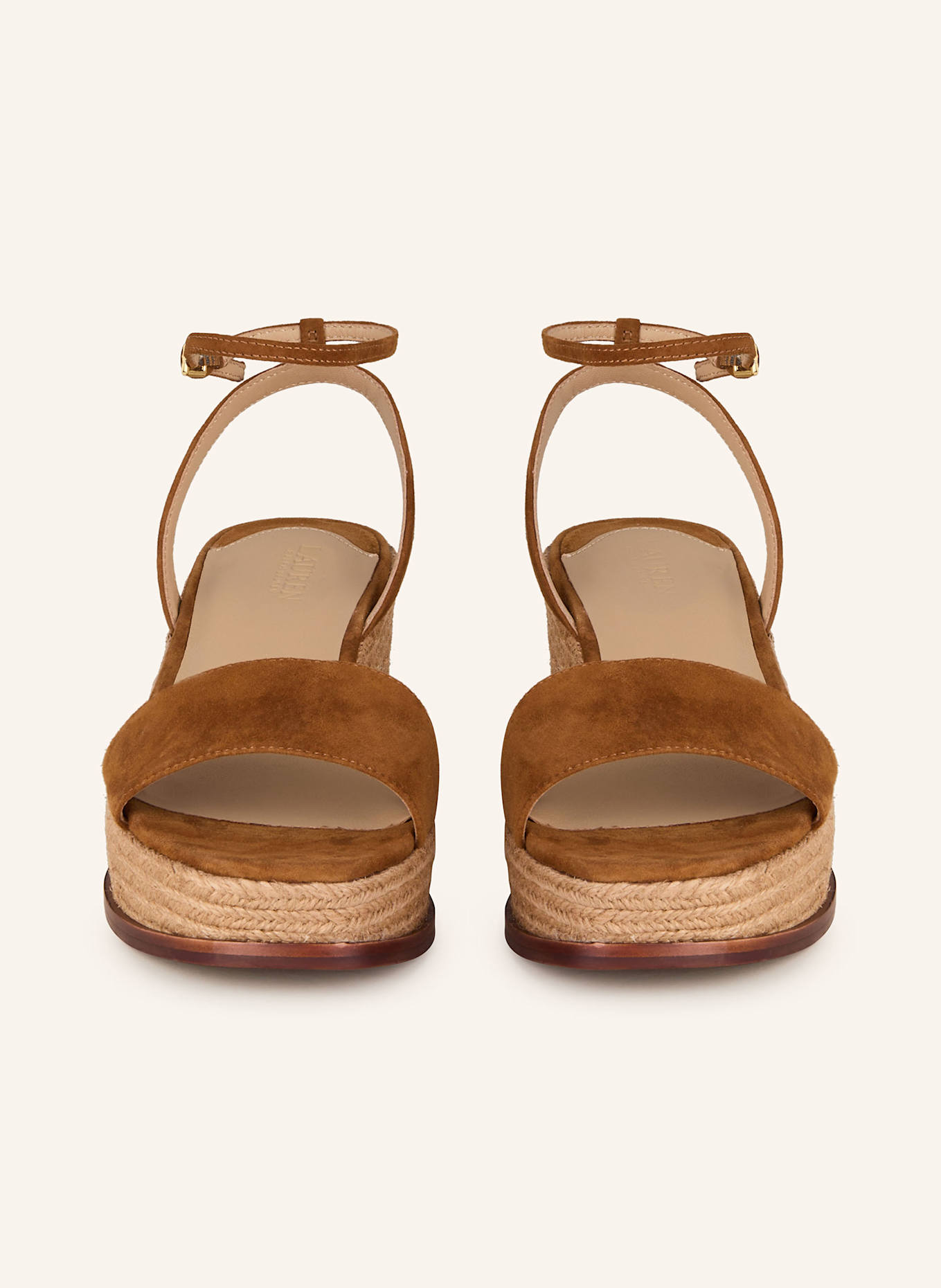 LAUREN RALPH LAUREN Wedges LEONA: COGNAC
