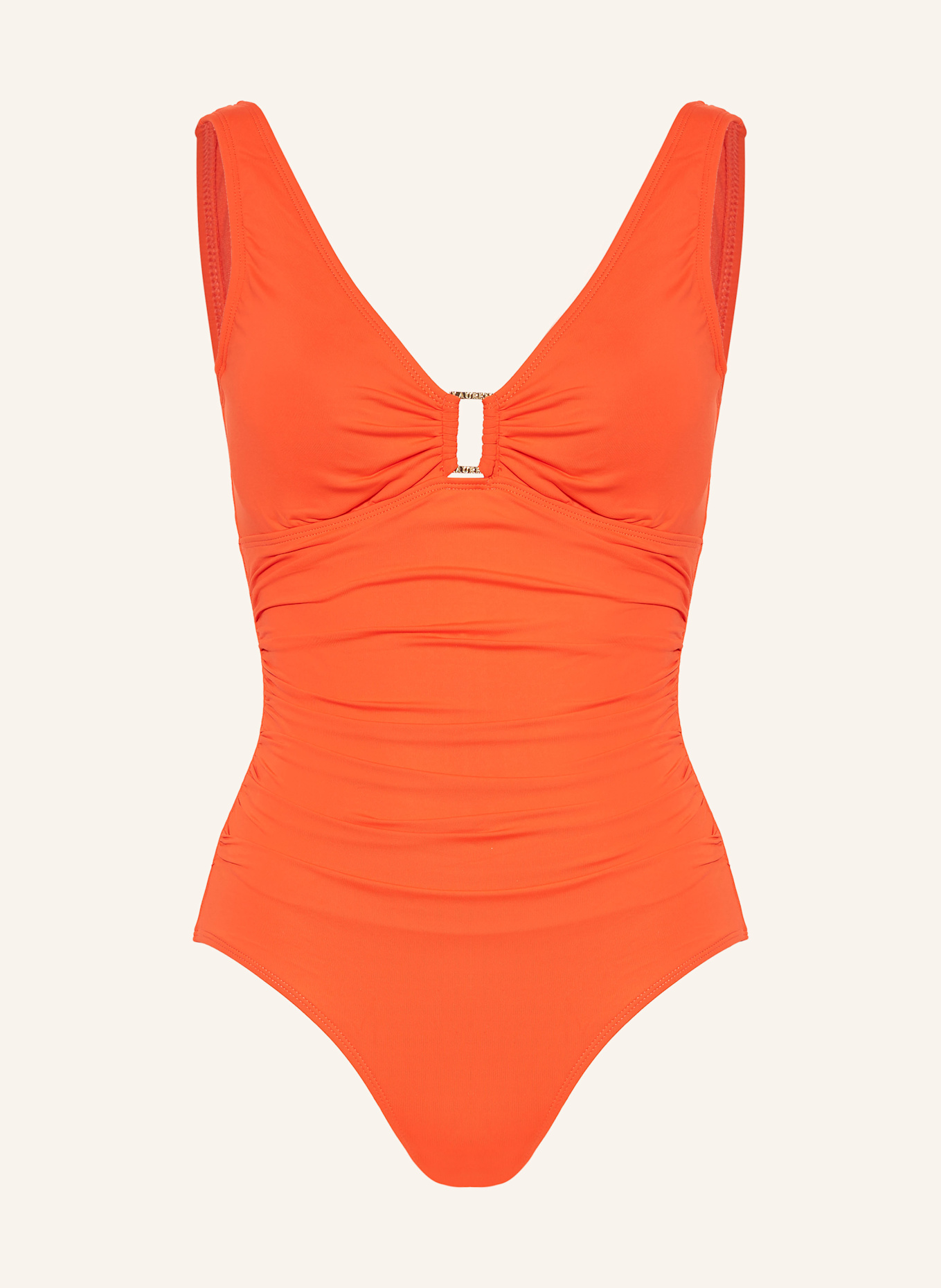 LAUREN RALPH LAUREN Plavky s kosticemi BEACH CLUB SOLIDS: ORANŽOVÁ
